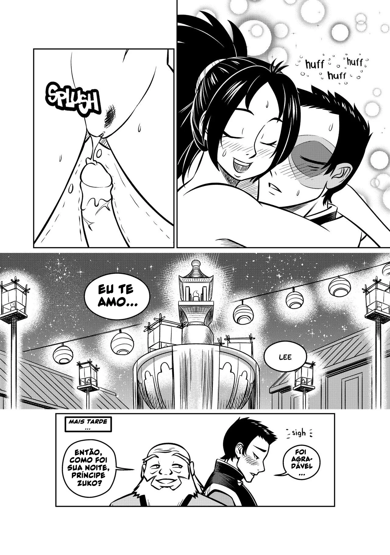 Avatar Hentai: Na Noite de Ba Sing Se – A Buceta da Katara Recebe a Rola do Aang em Hentai HQ Brasileiro