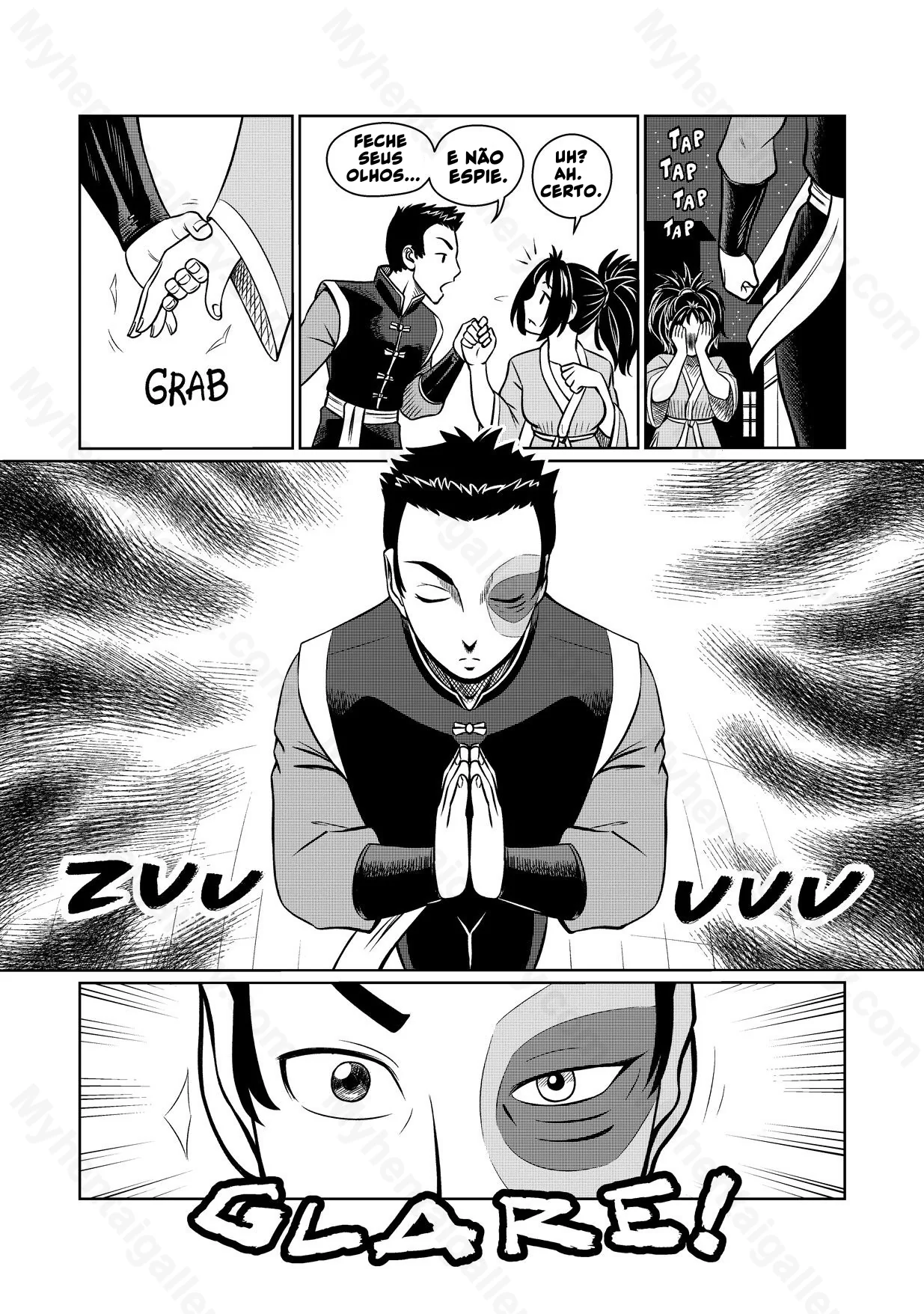 Avatar Hentai: Na Noite de Ba Sing Se – A Buceta da Katara Recebe a Rola do Aang em Hentai HQ Brasileiro