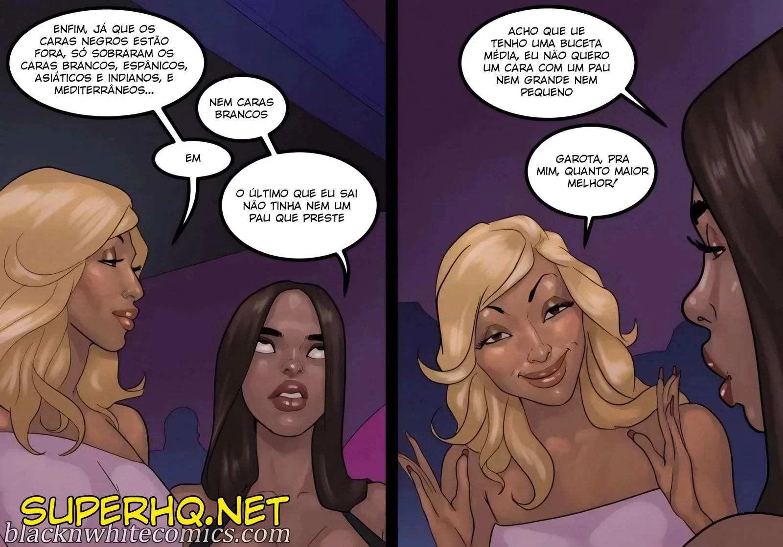 Safada dá uma lição de foder com negros mega dotados (em hentai HQ Brasileiro)