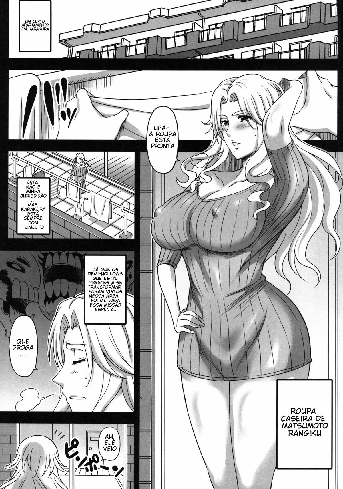 Bricola VL.5 – A Piranha da Soul Society em Bleach Hentai HQ Brasileiro