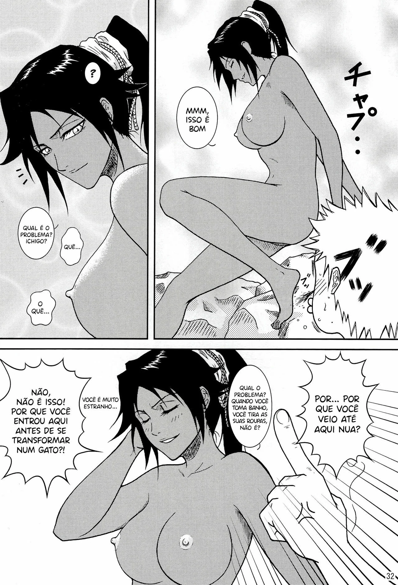 Bleach Hentai: Loira – Mortes no spa – São a pica nas bucetas das piranhas em hentai HQ