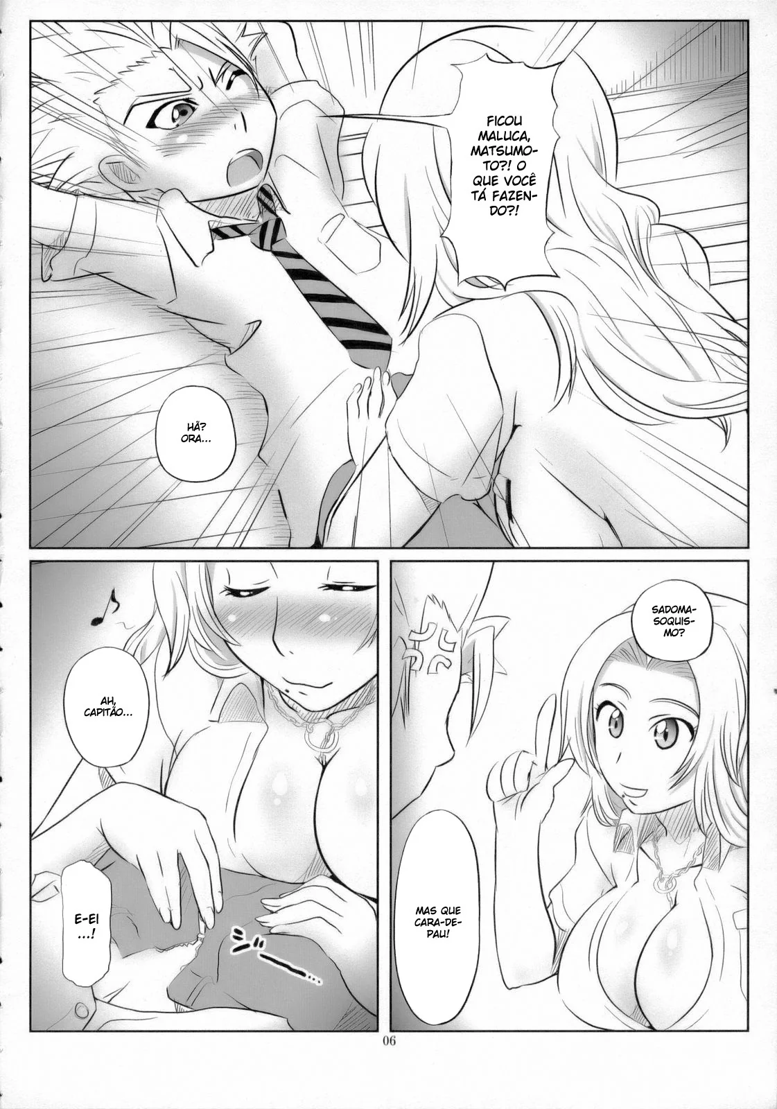Bleach fotos de sexo – Foda Quente no Mundo Espiritual – Rangiku e Orihime Dominam o Pau Gelado do Toushirou