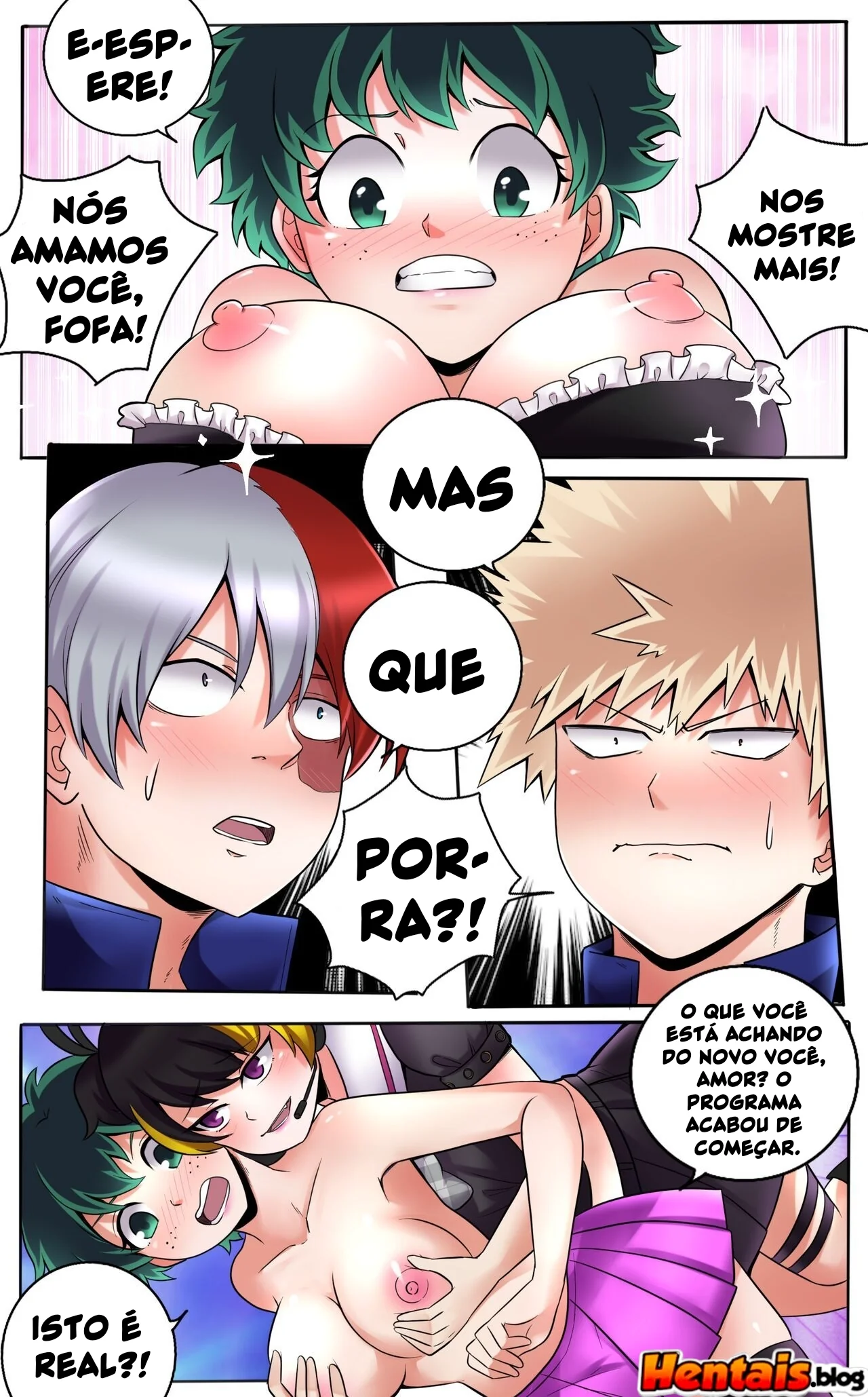 Hentai de Boku no Hero com Midoriya e Bakugou