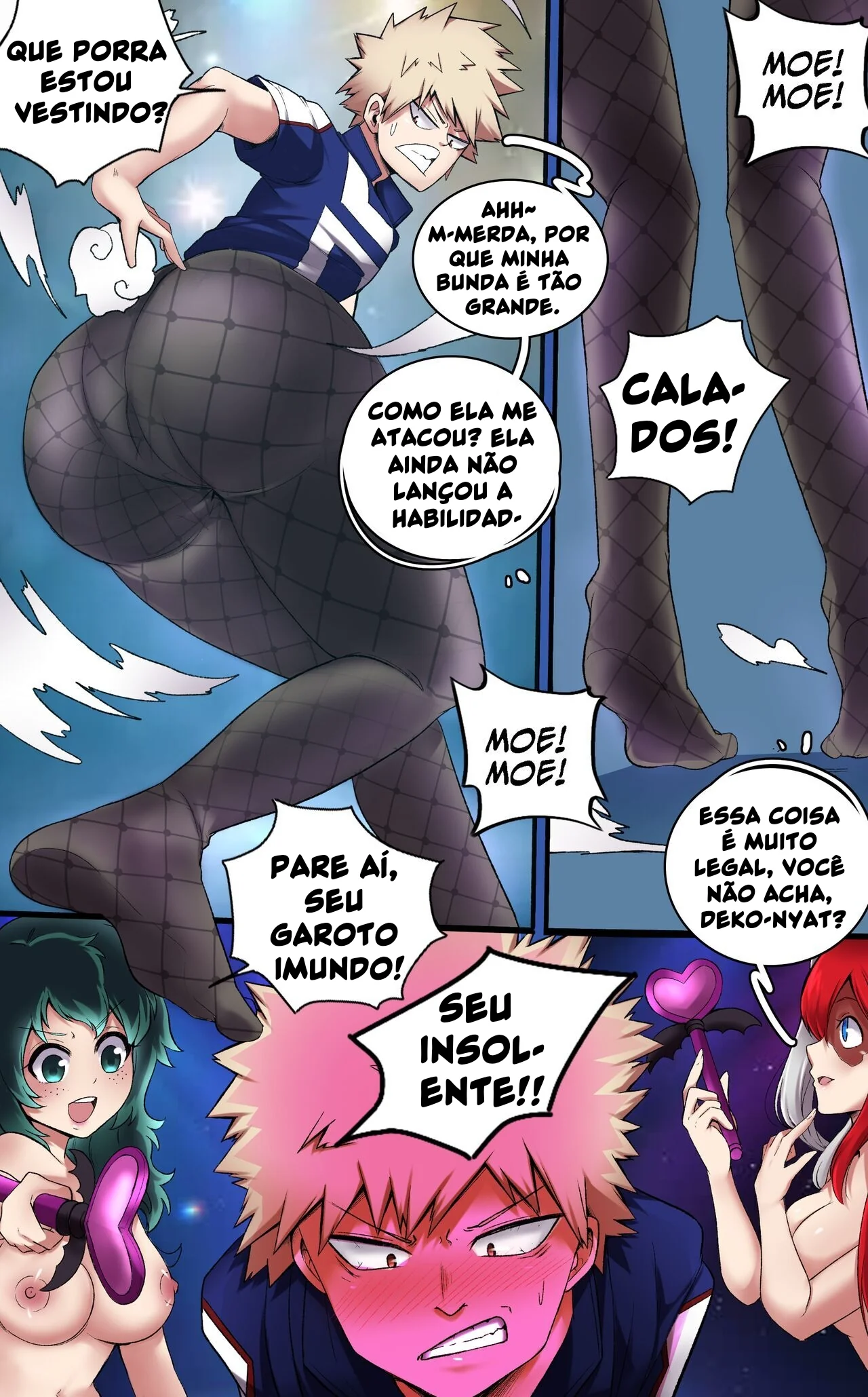 Hentai de Boku no Hero com Midoriya e Bakugou