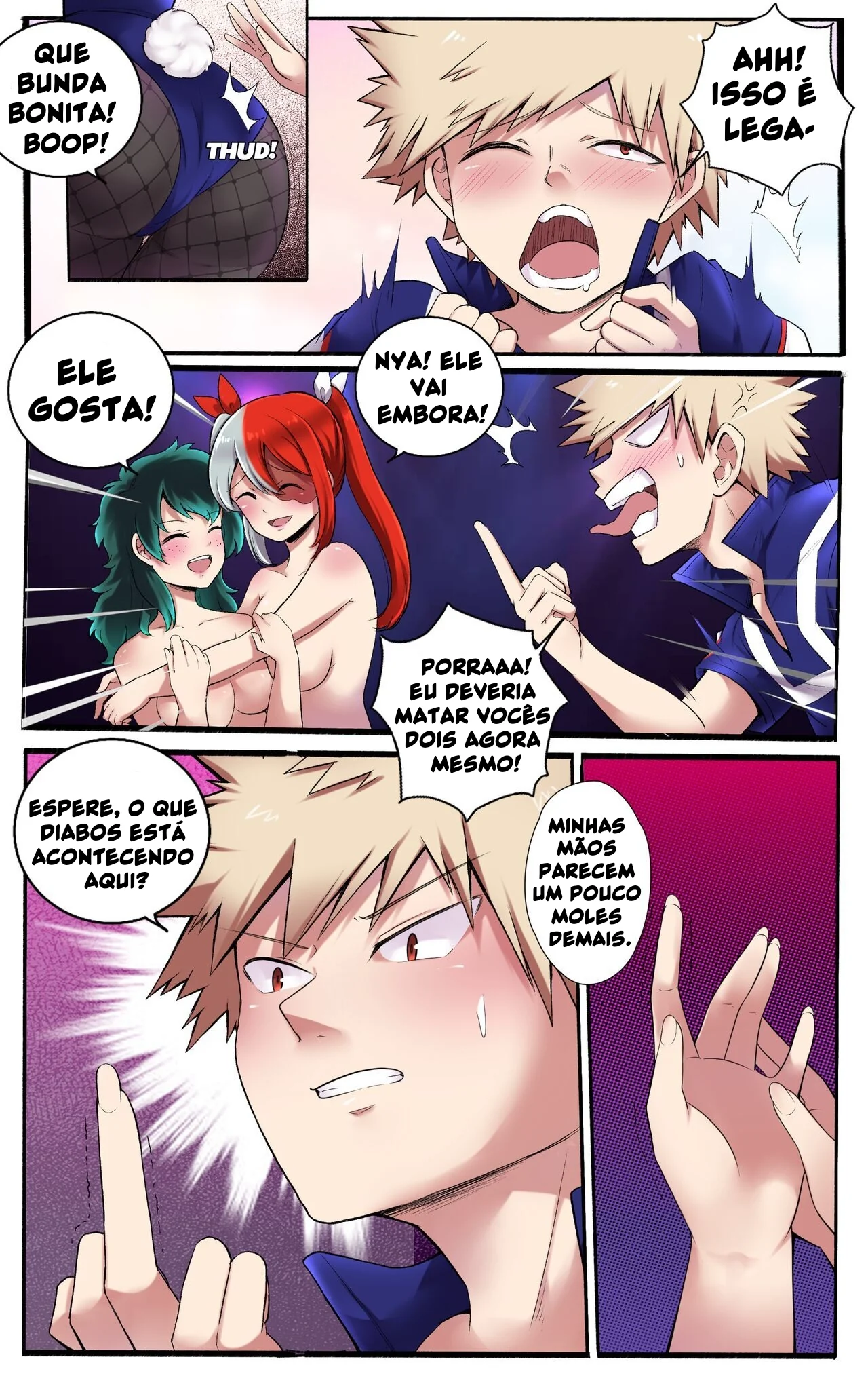 Hentai de Boku no Hero com Midoriya e Bakugou