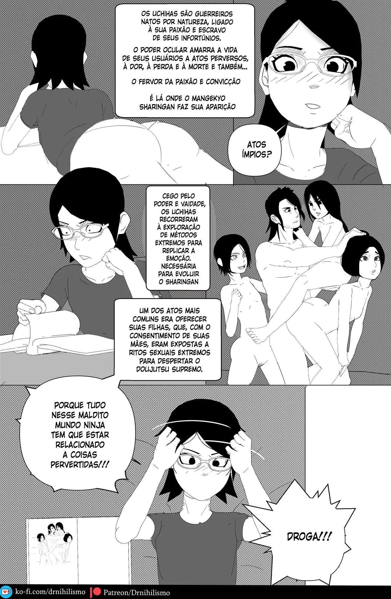 Sarada e seu Mangekyo Sharingan: A piranha bucetuda do clã Uchiha” em Hentai HQ
