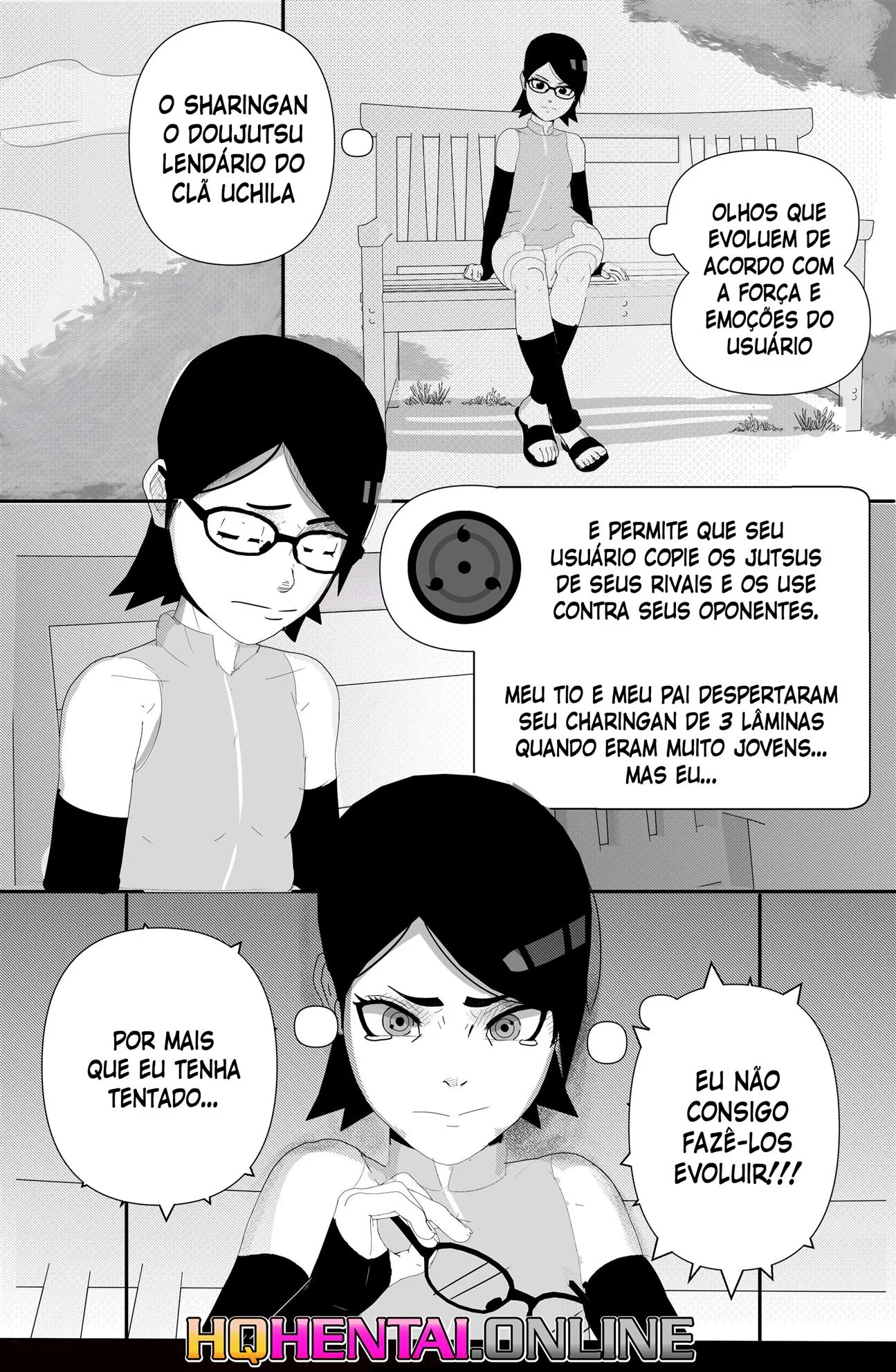 Sarada e seu Mangekyo Sharingan: A piranha bucetuda do clã Uchiha” em Hentai HQ