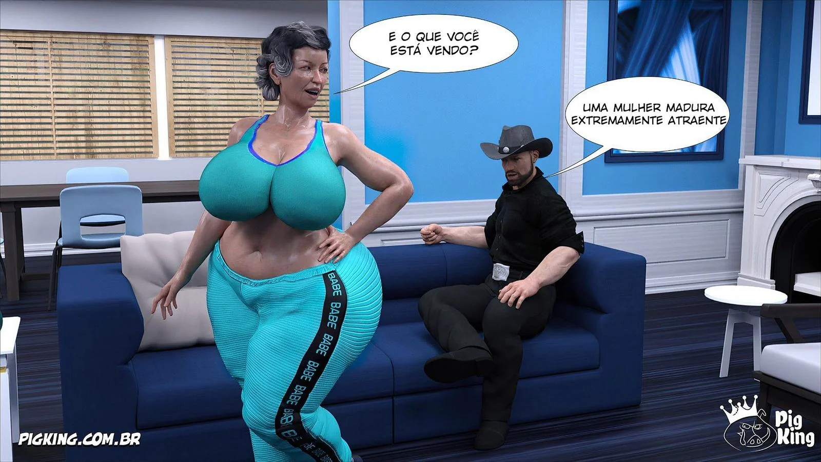Clarice: A Piranha da Brenda trepando com Bruce enquanto o noivo dela chega de surpresa” em Hentai HQ