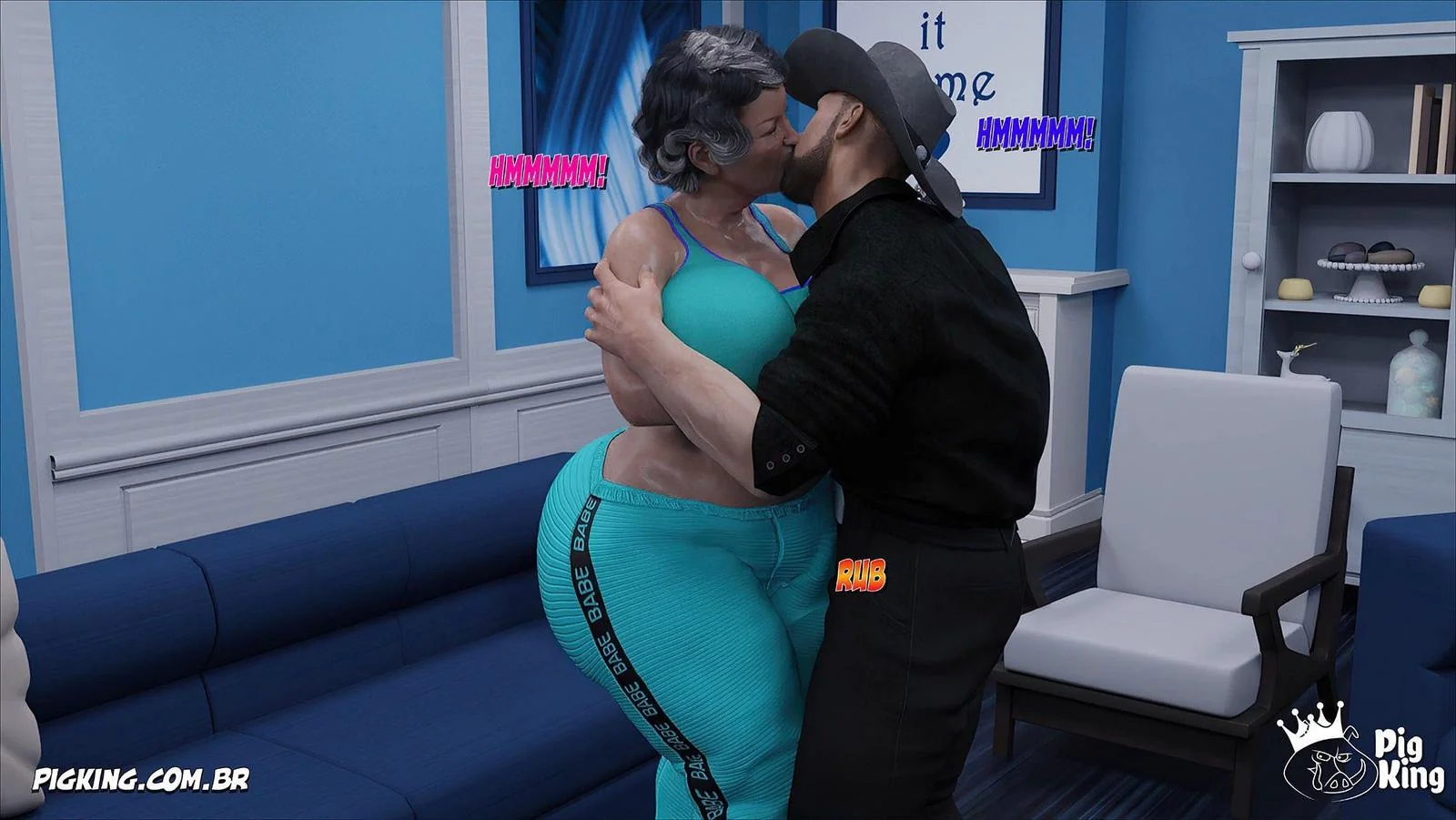 Clarice: A Piranha da Brenda trepando com Bruce enquanto o noivo dela chega de surpresa” em Hentai HQ