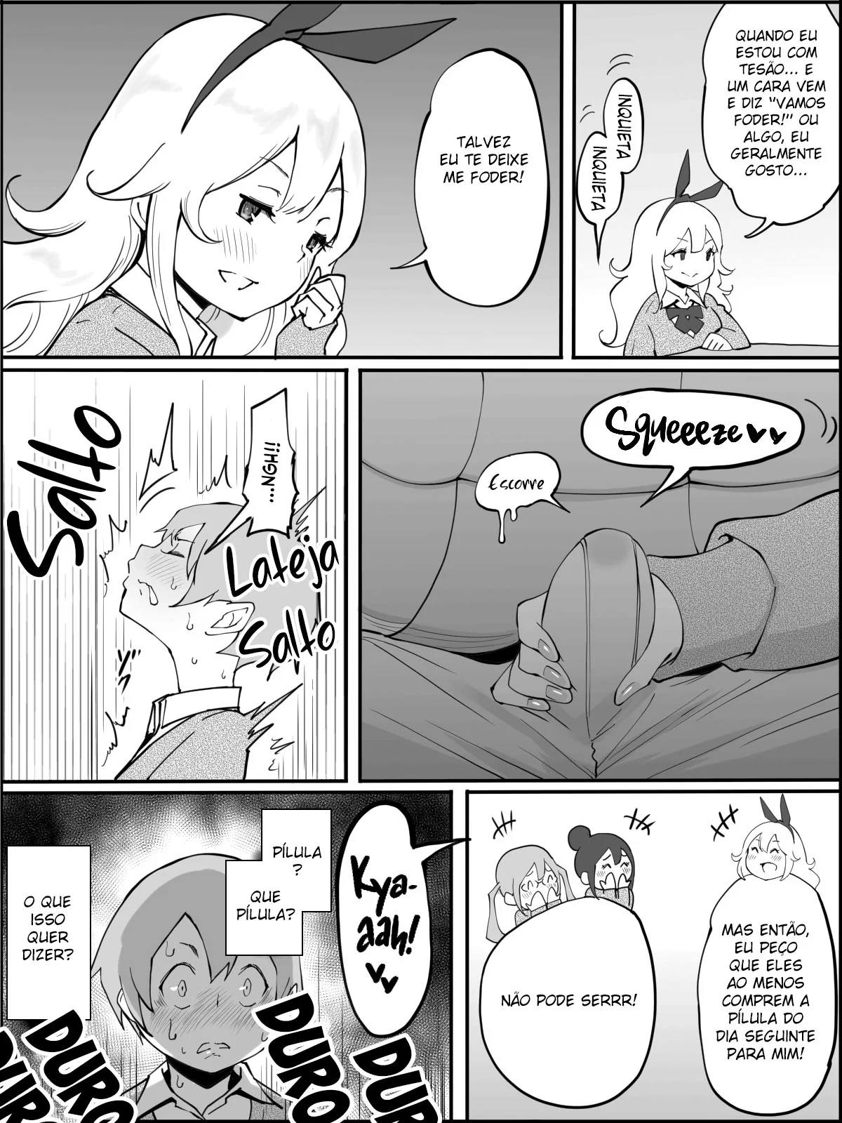 Conquistando um Harém de Piranhas Sedentas por Pica em um Hentai HQ Brasileiro