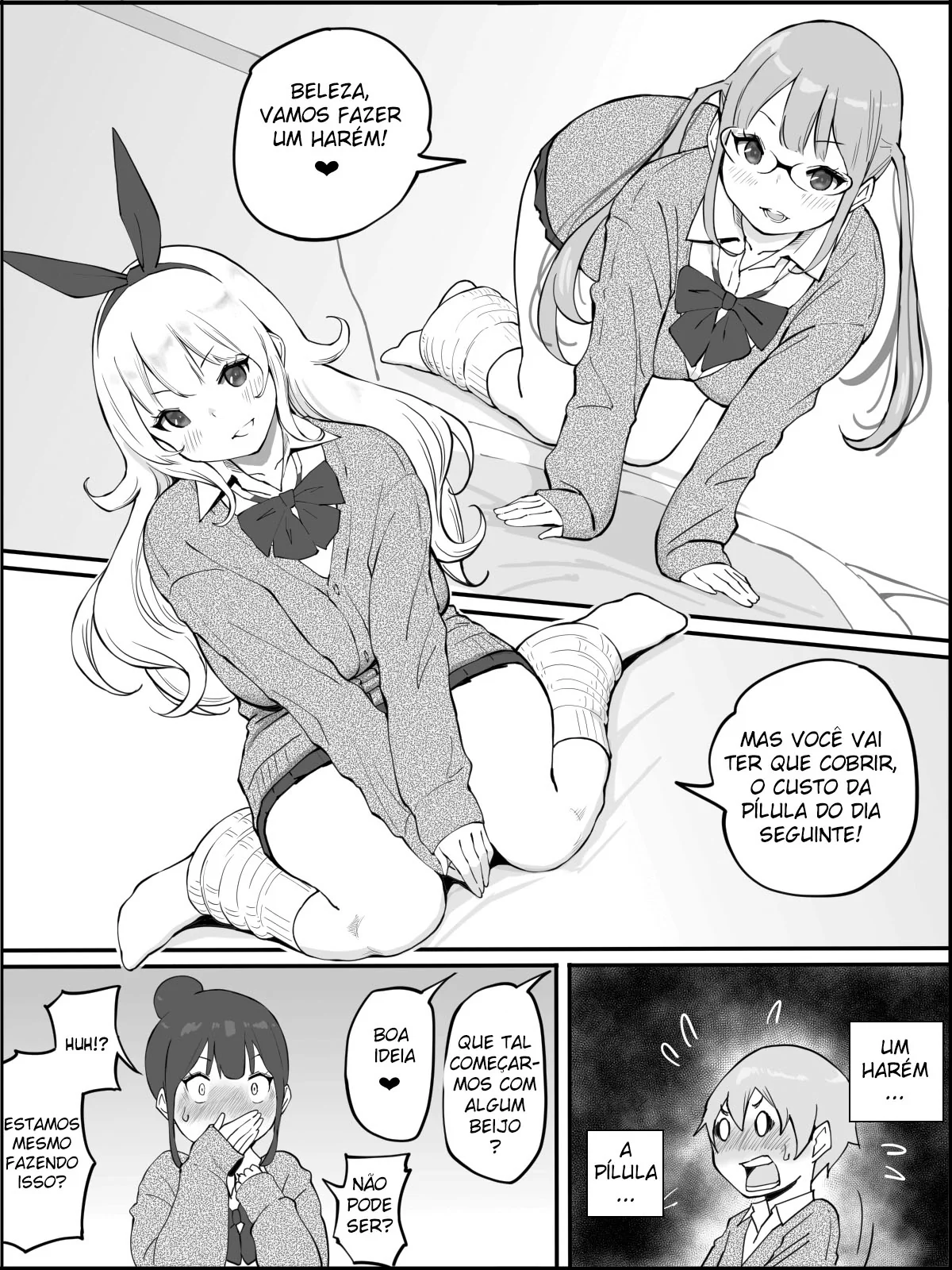 Conquistando um Harém de Piranhas Sedentas por Pica em um Hentai HQ Brasileiro