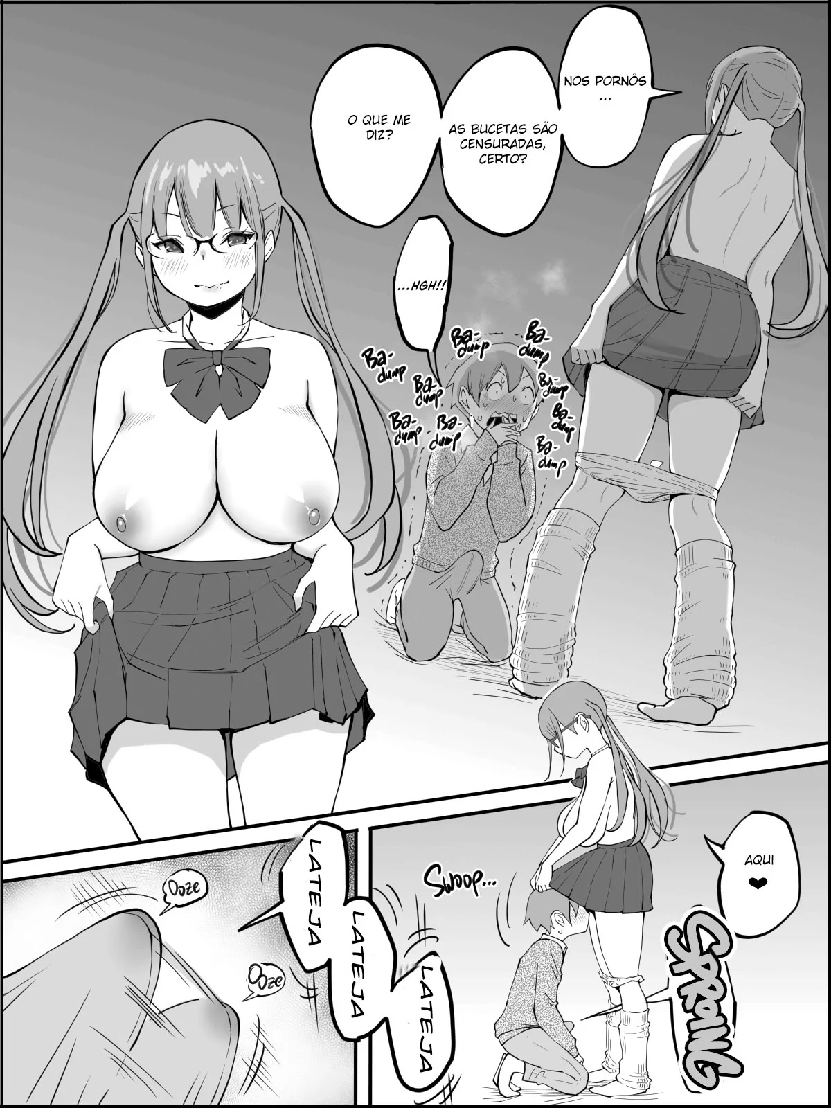 Conquistando um Harém de Piranhas Sedentas por Pica em um Hentai HQ Brasileiro