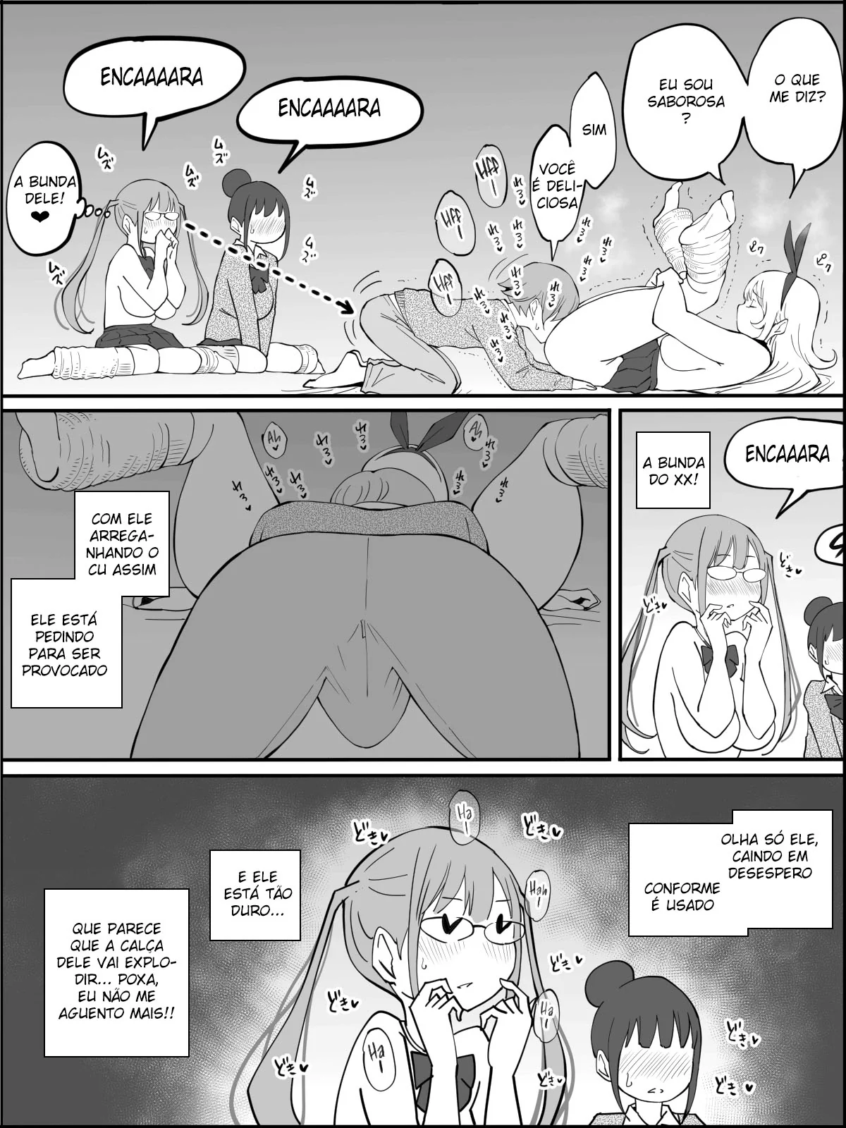 Conquistando um Harém de Piranhas Sedentas por Pica em um Hentai HQ Brasileiro