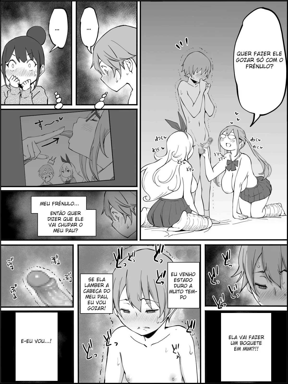 Conquistando um Harém de Piranhas Sedentas por Pica em um Hentai HQ Brasileiro