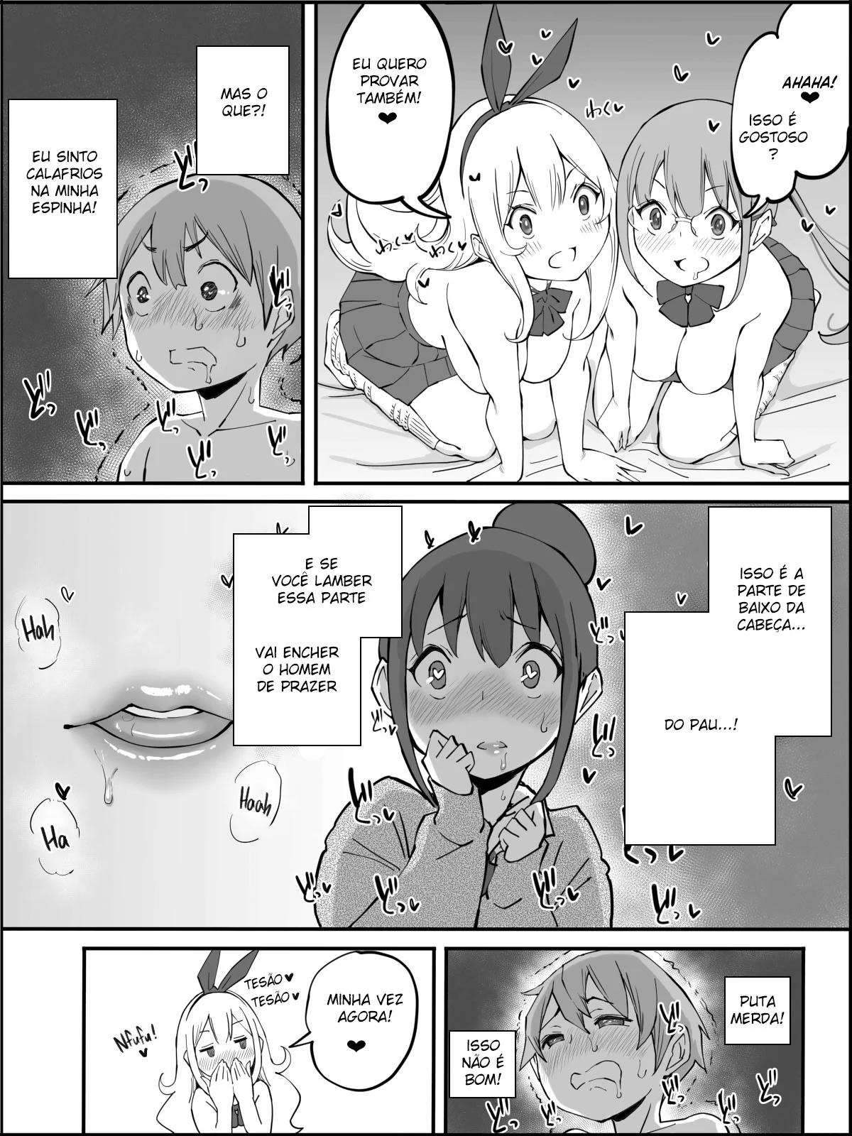 Conquistando um Harém de Piranhas Sedentas por Pica em um Hentai HQ Brasileiro