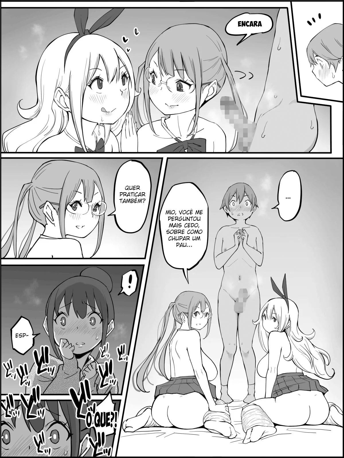 Conquistando um Harém de Piranhas Sedentas por Pica em um Hentai HQ Brasileiro