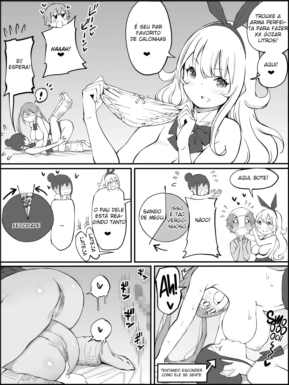 Conquistando um Harém de Piranhas Sedentas por Pica em um Hentai HQ Brasileiro