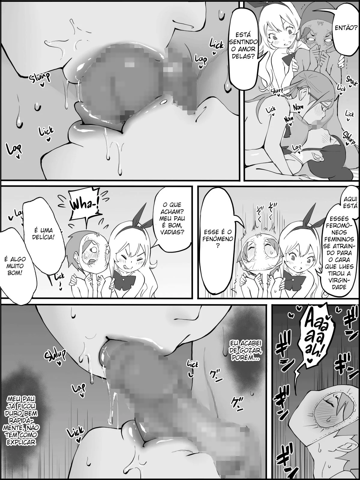 Conquistando um Harém de Piranhas Sedentas por Pica em um Hentai HQ Brasileiro