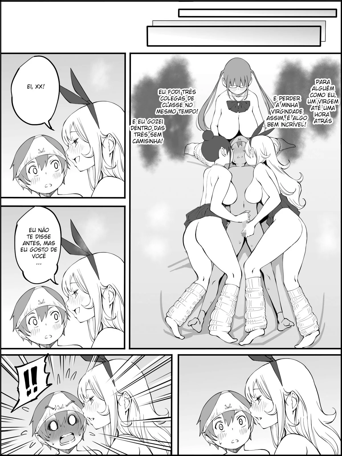 Conquistando um Harém de Piranhas Sedentas por Pica em um Hentai HQ Brasileiro