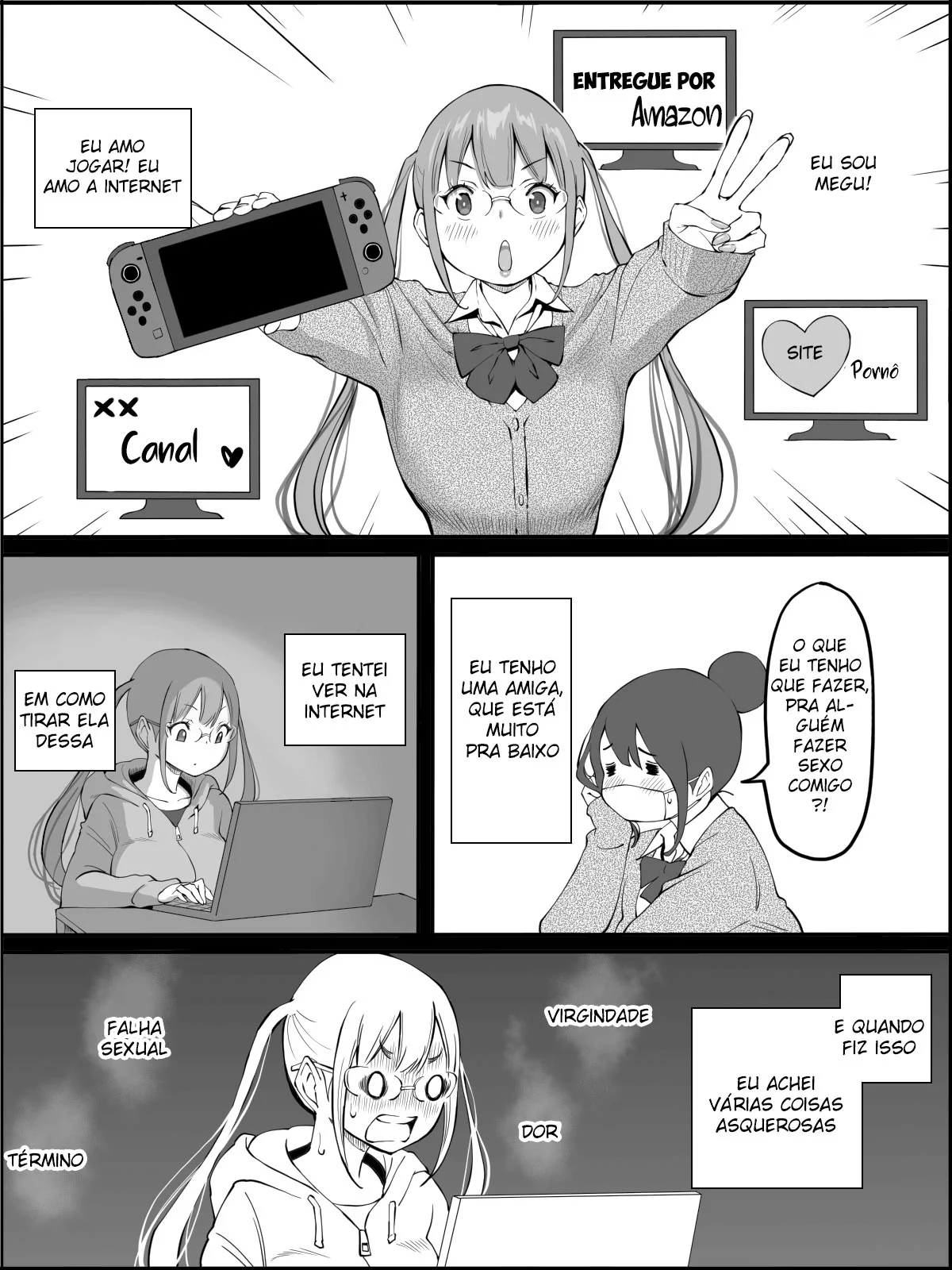 Conquistando um Harém de Piranhas Sedentas por Pica em um Hentai HQ Brasileiro