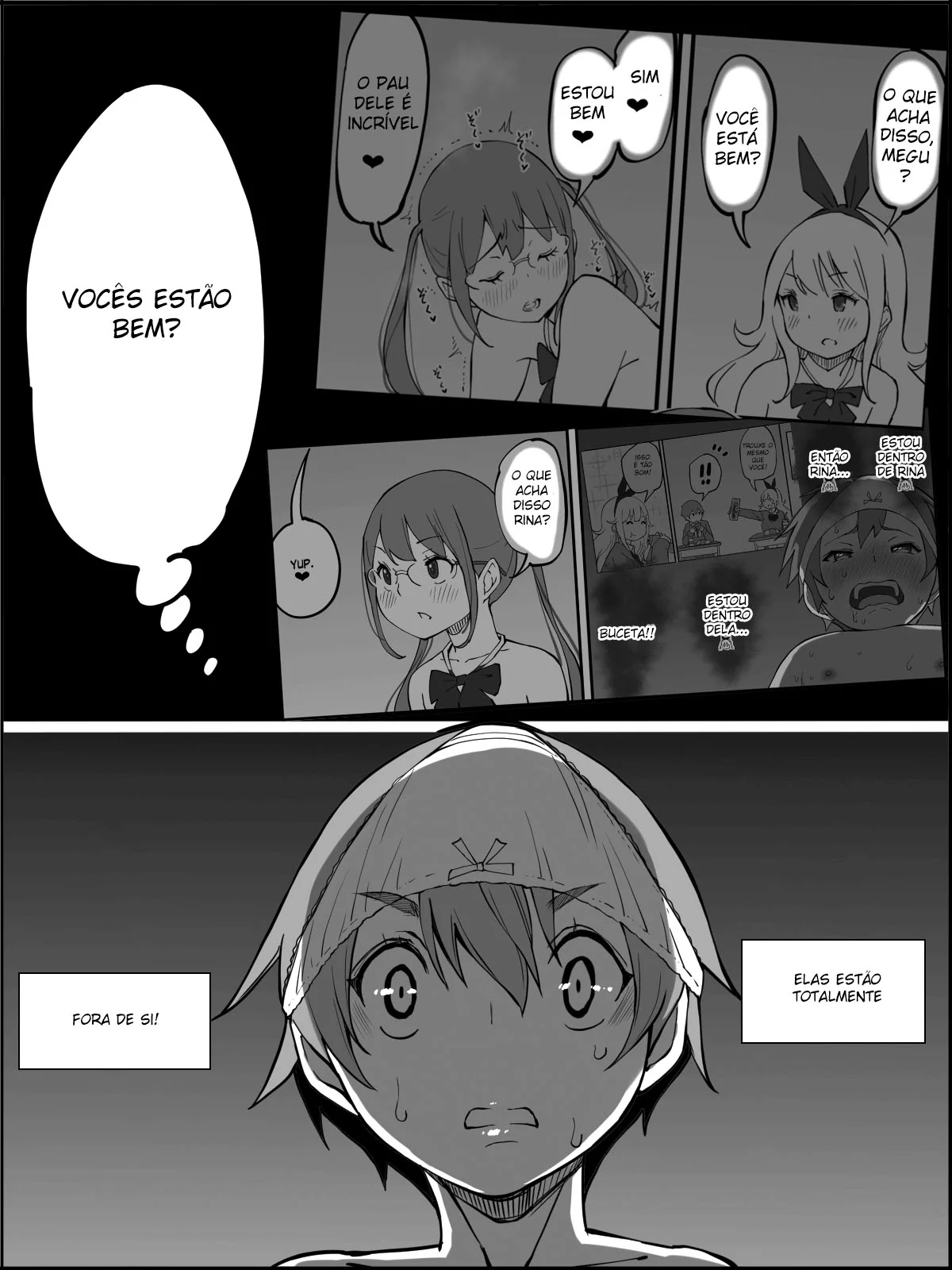 Conquistando um Harém de Piranhas Sedentas por Pica em um Hentai HQ Brasileiro
