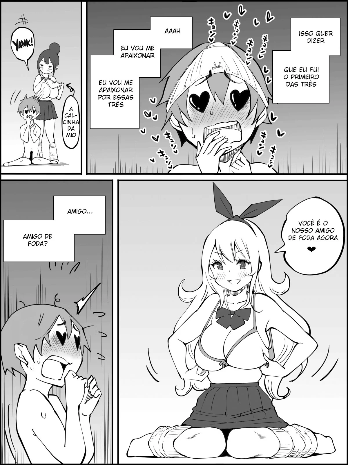 Conquistando um Harém de Piranhas Sedentas por Pica em um Hentai HQ Brasileiro