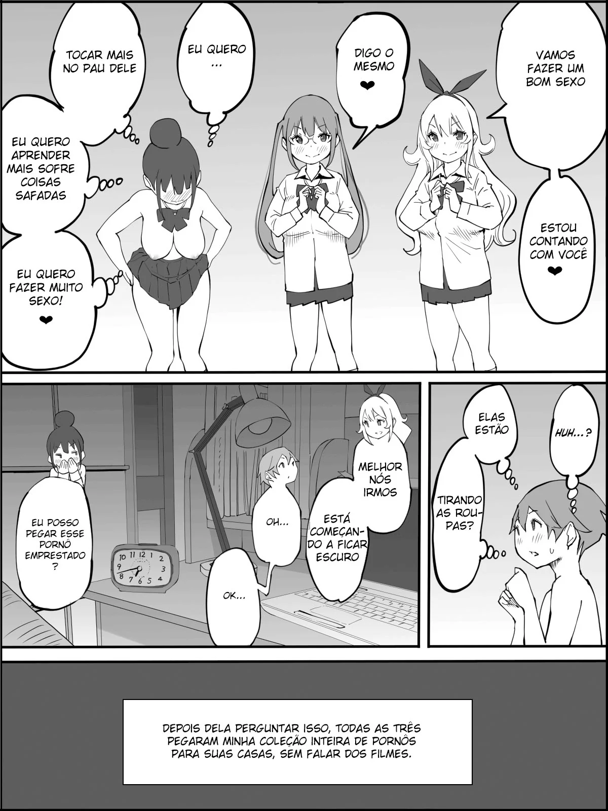 Conquistando um Harém de Piranhas Sedentas por Pica em um Hentai HQ Brasileiro