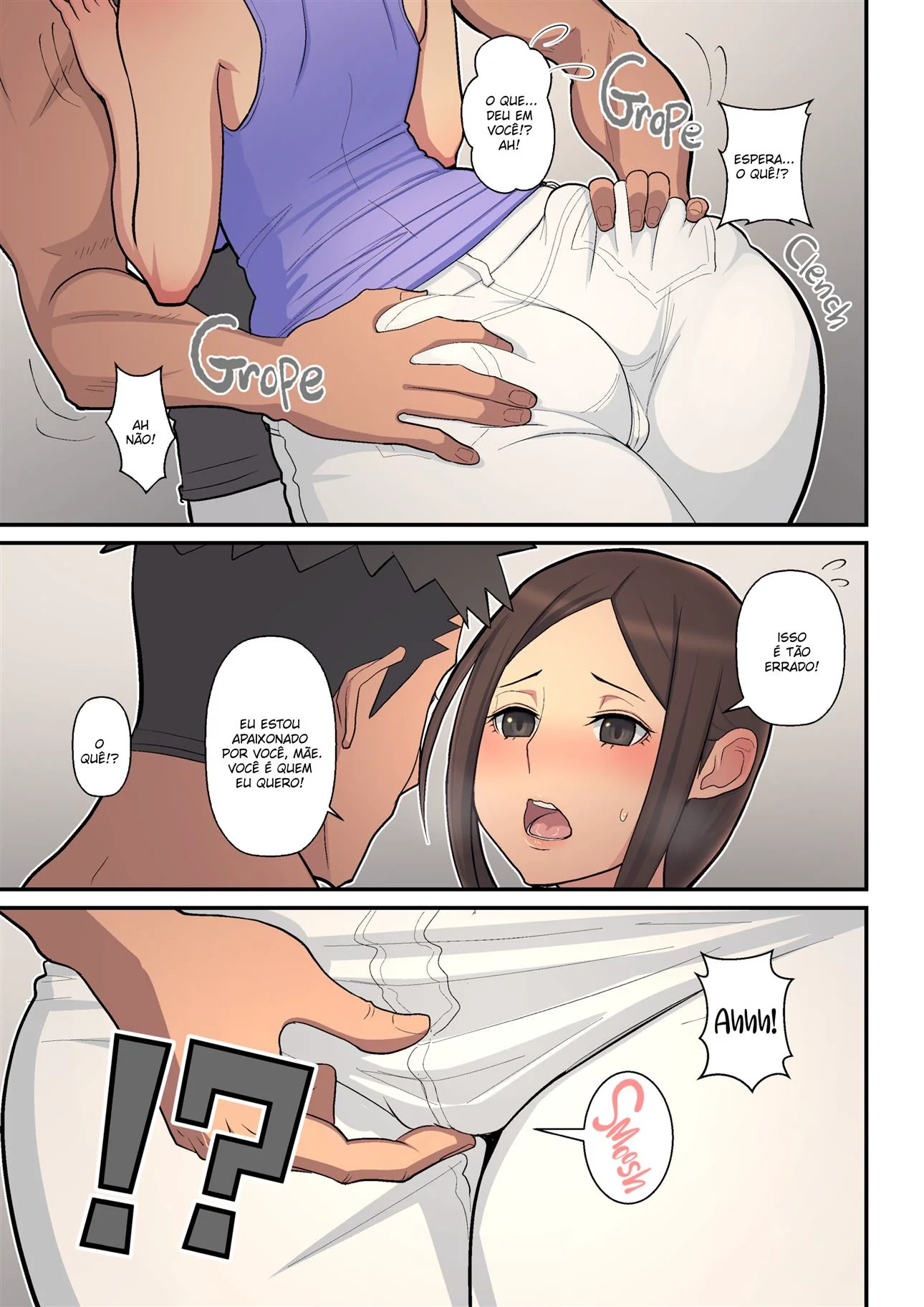 Mãe Piranha Transa com Filho Tarado em Hentai HQ Brasileiro