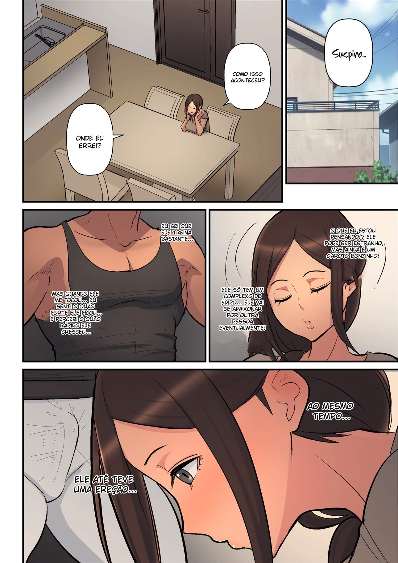 Mãe Piranha Transa com Filho Tarado em Hentai HQ Brasileiro