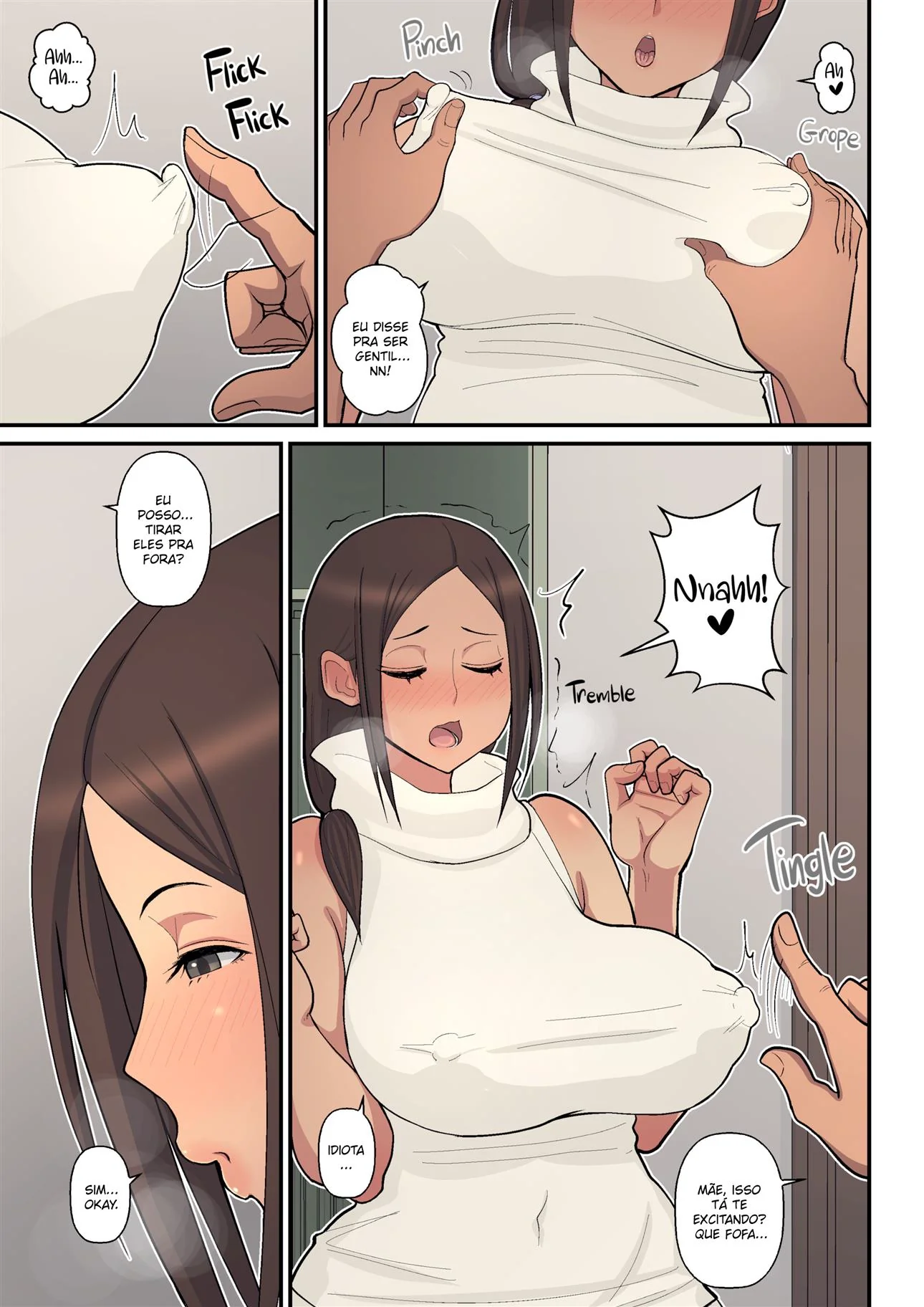 Mãe Piranha Transa com Filho Tarado em Hentai HQ Brasileiro