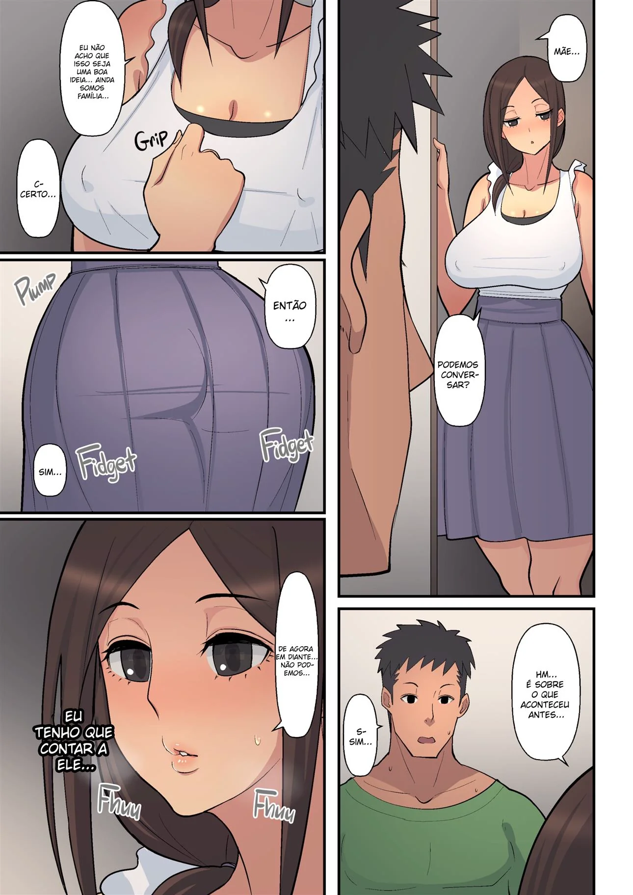 Mãe Piranha Transa com Filho Tarado em Hentai HQ Brasileiro