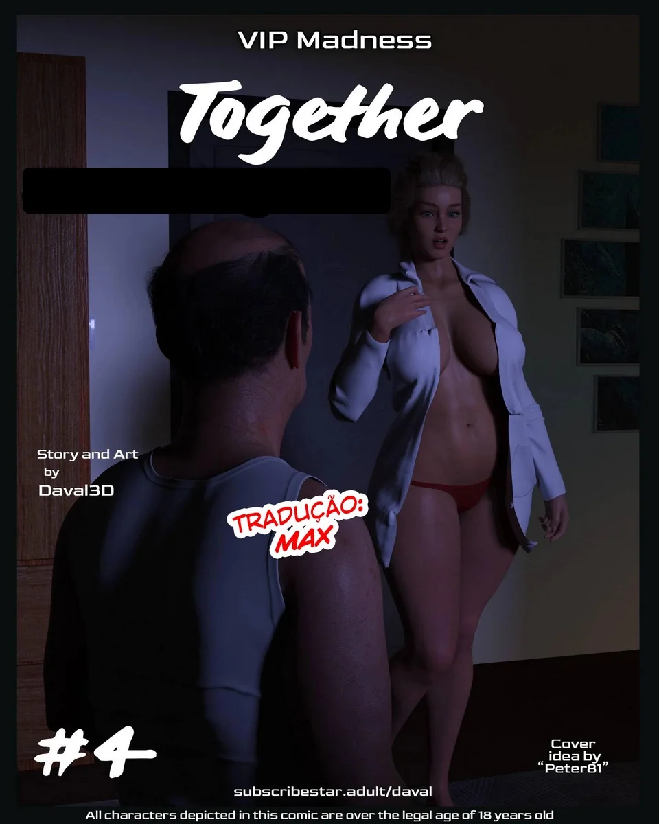 A Tarde de Sexo entre Sarah, David e Peter em Hentai HQ Brasileiro