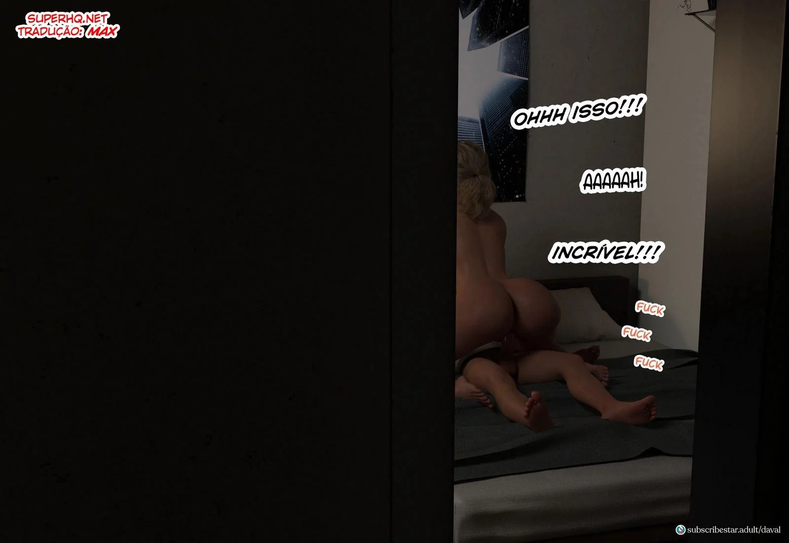 A Tarde de Sexo entre Sarah, David e Peter em Hentai HQ Brasileiro