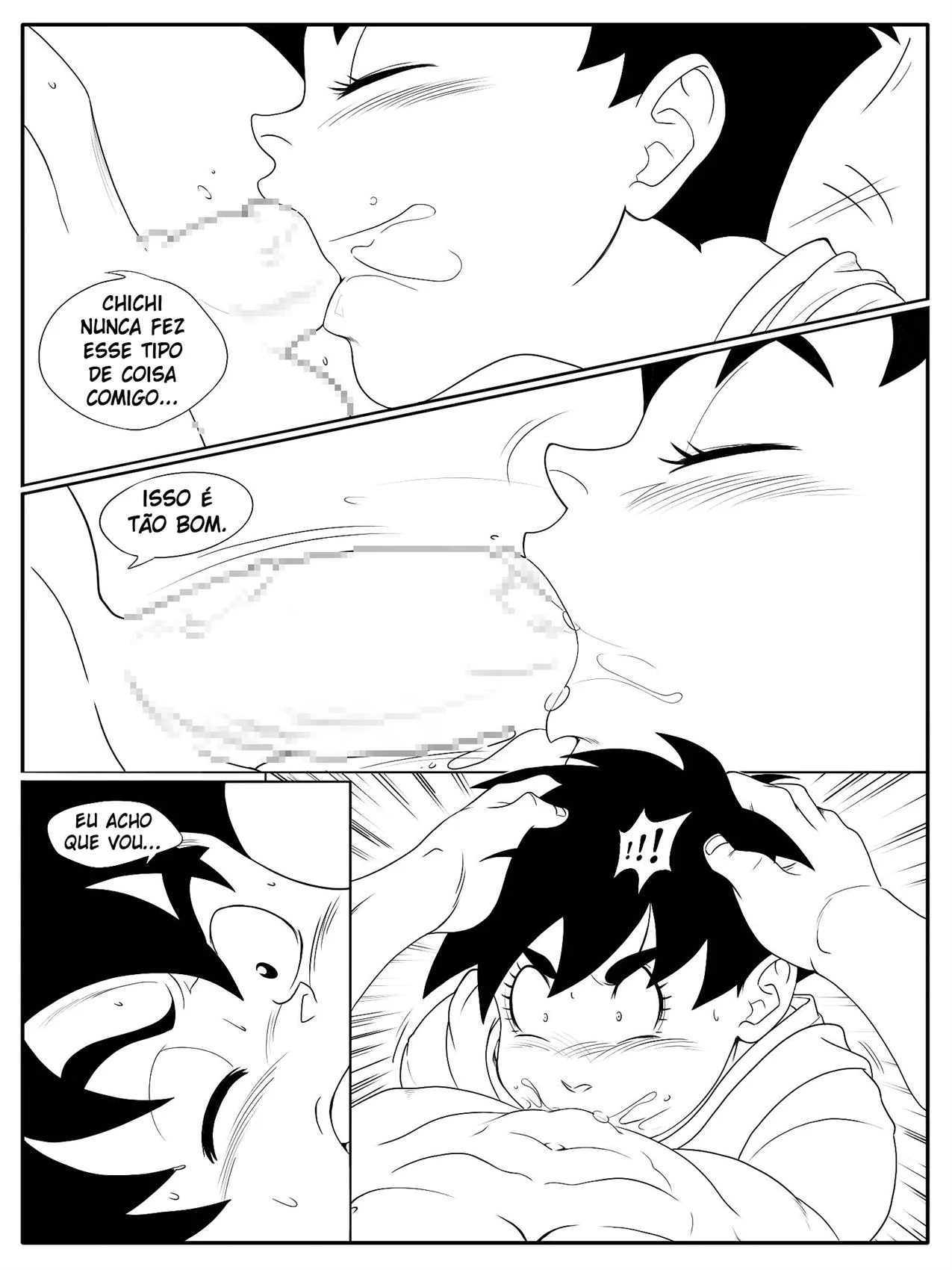 Goku Pelado: Videl Ajuda o Tarado a Resolver seu Problema na Pica Dura – Dragon Ball Hentai HQ Brasileiro