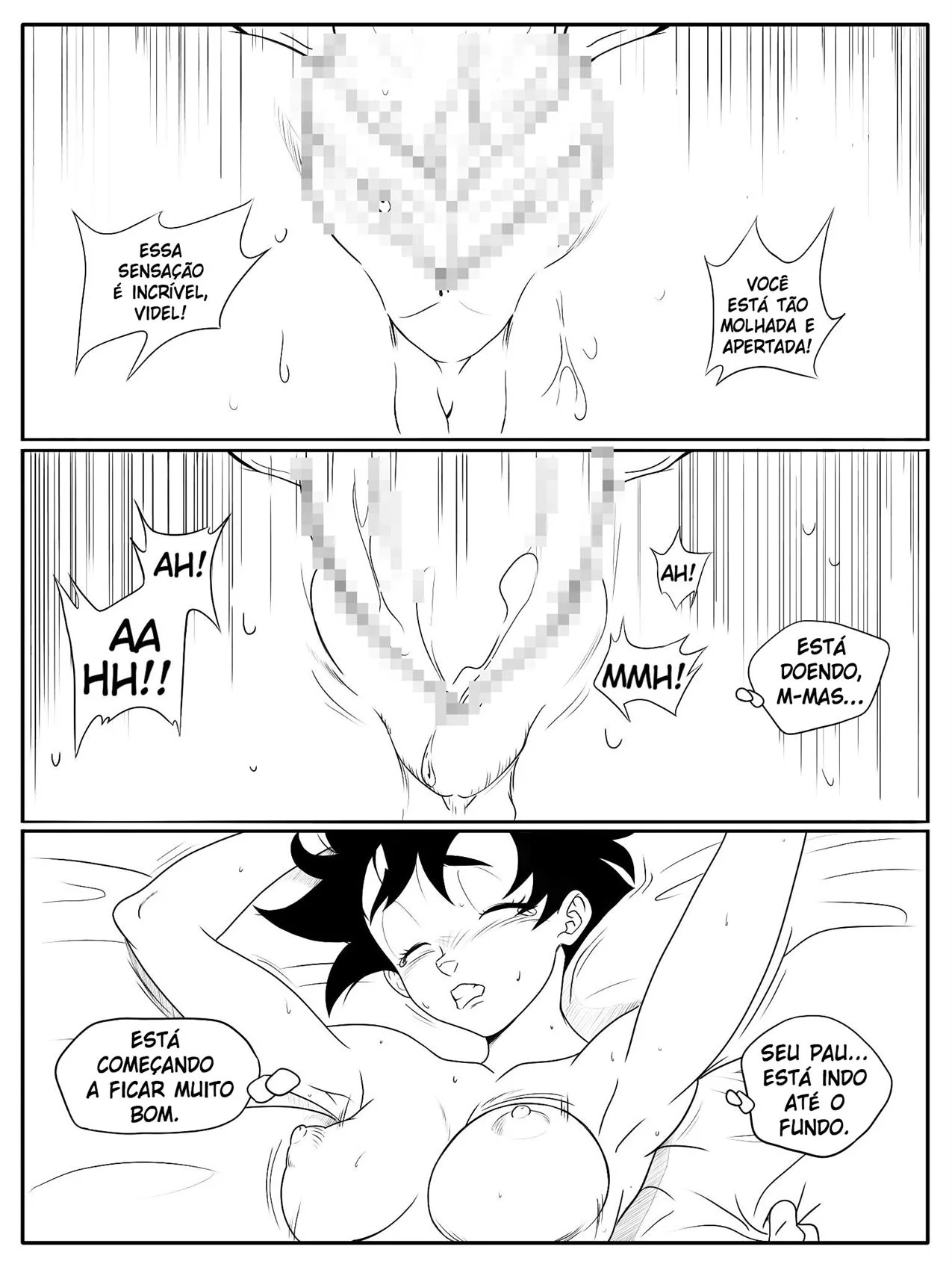 Goku Pelado: Videl Ajuda o Tarado a Resolver seu Problema na Pica Dura – Dragon Ball Hentai HQ Brasileiro