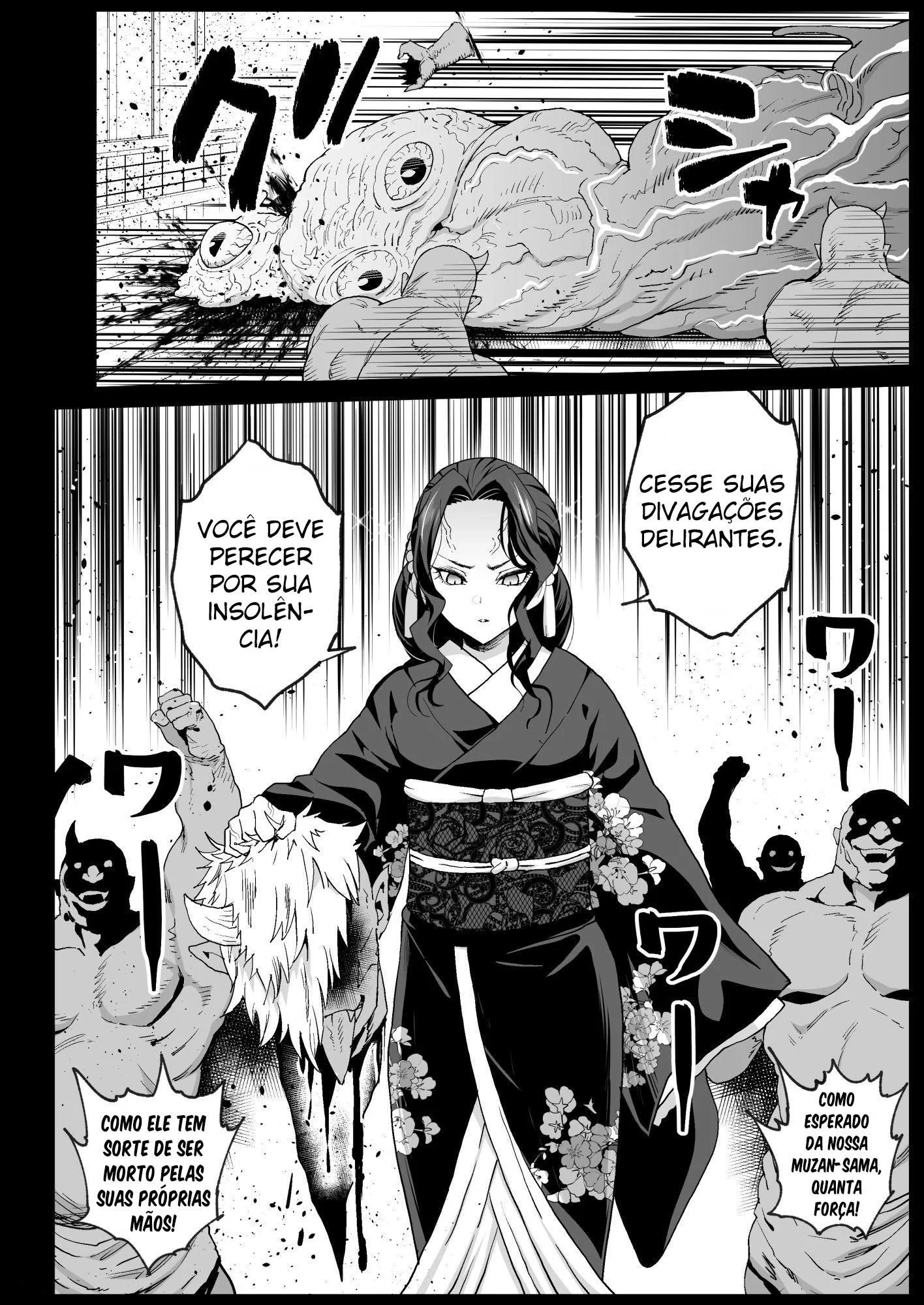 Shinobu Caçadora de Demônio Tem Sua Buceta Arrombada em Hentai HQ Brasileiro