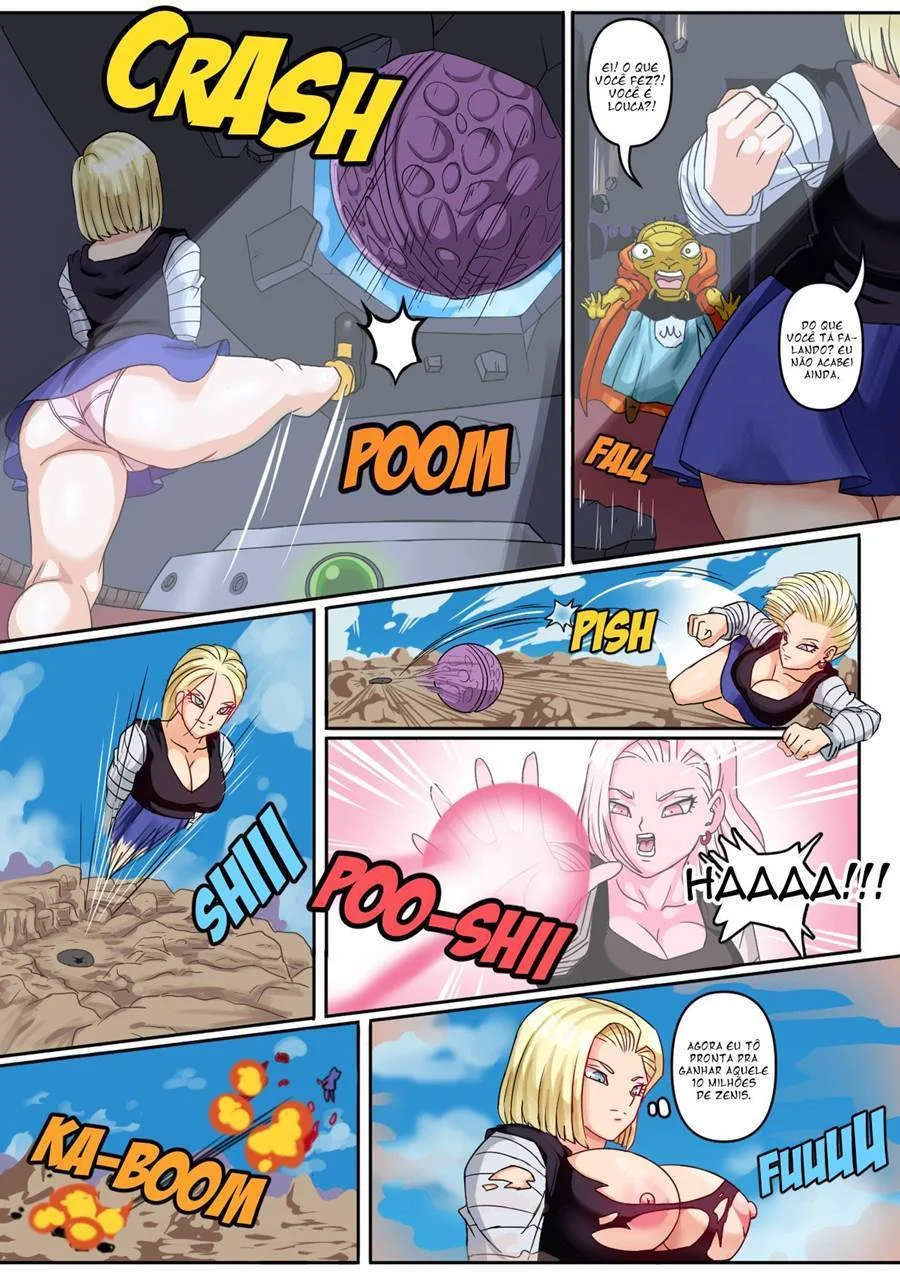 Gohan Metendo Fundo na Buceta Deliciosa da Android 18 em Hentai HQ