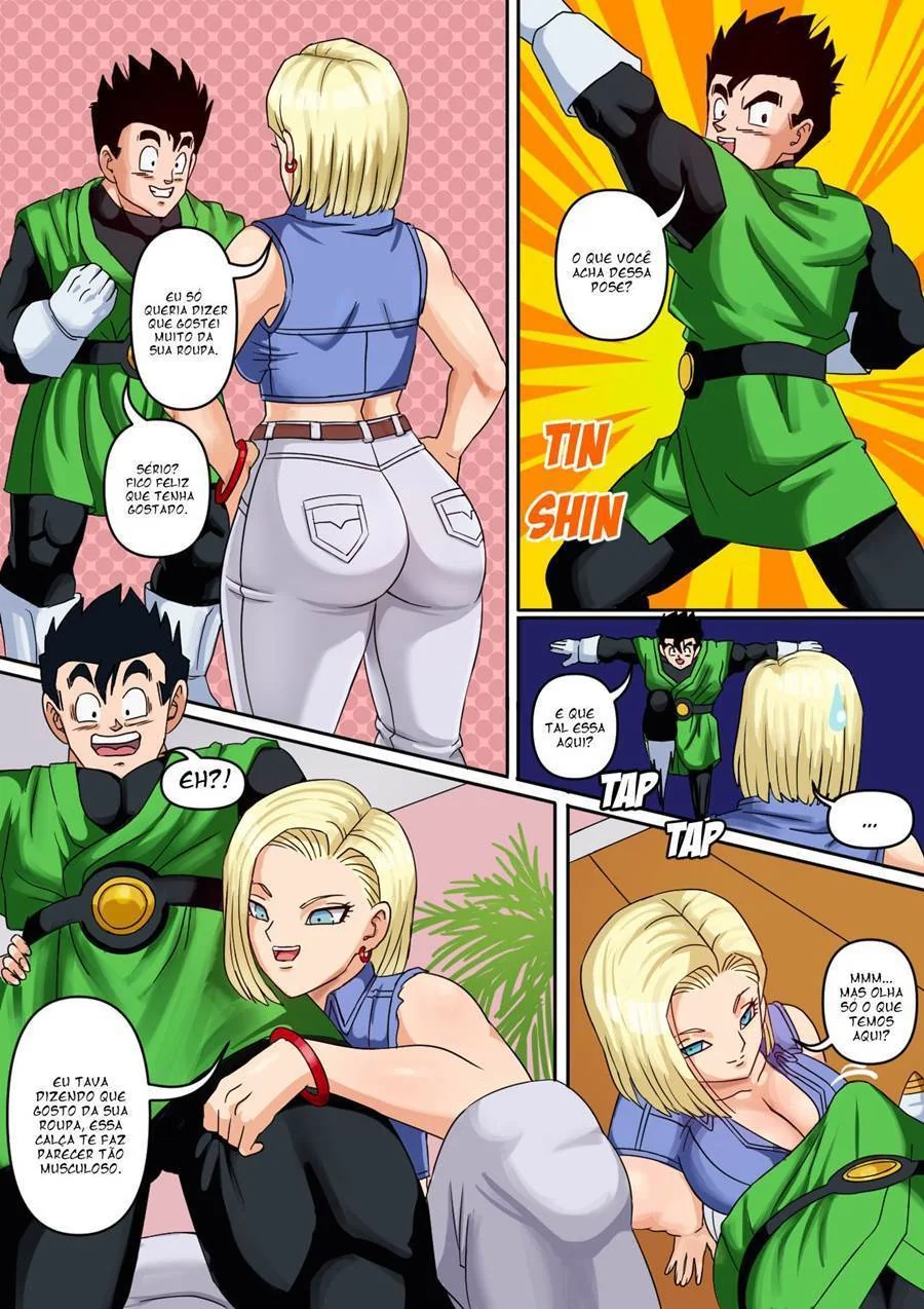 Gohan Metendo Fundo na Buceta Deliciosa da Android 18 em Hentai HQ
