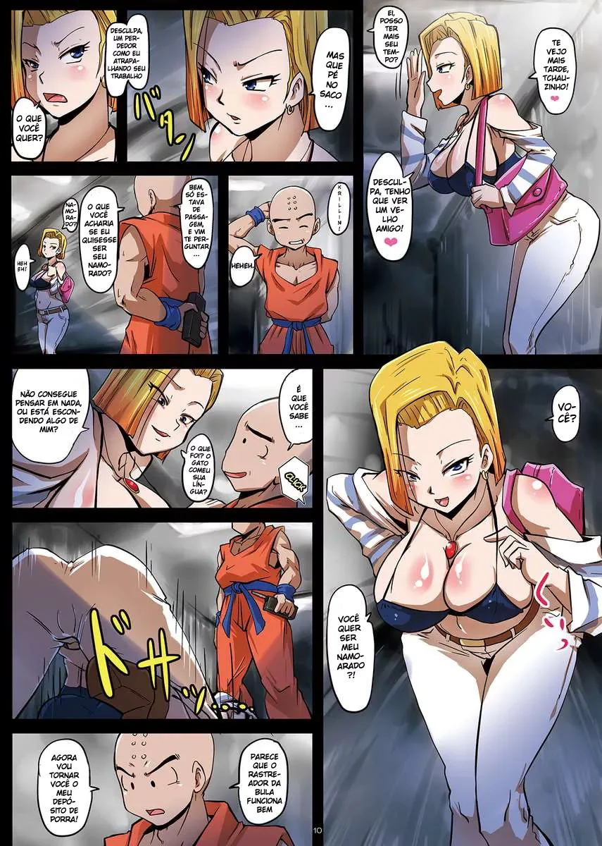 Dragon Ball Z: Androide 18 Escrava Sexual de Kuririn – O Pau Pervertido de Dragon Ball Z em Ação hentai HQ