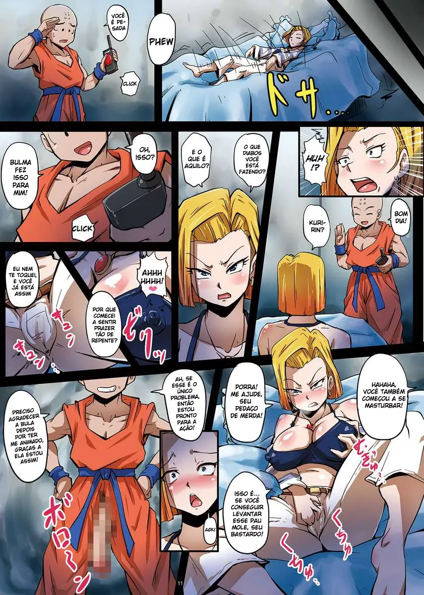 Dragon Ball Z: Androide 18 Escrava Sexual de Kuririn – O Pau Pervertido de Dragon Ball Z em Ação hentai HQ