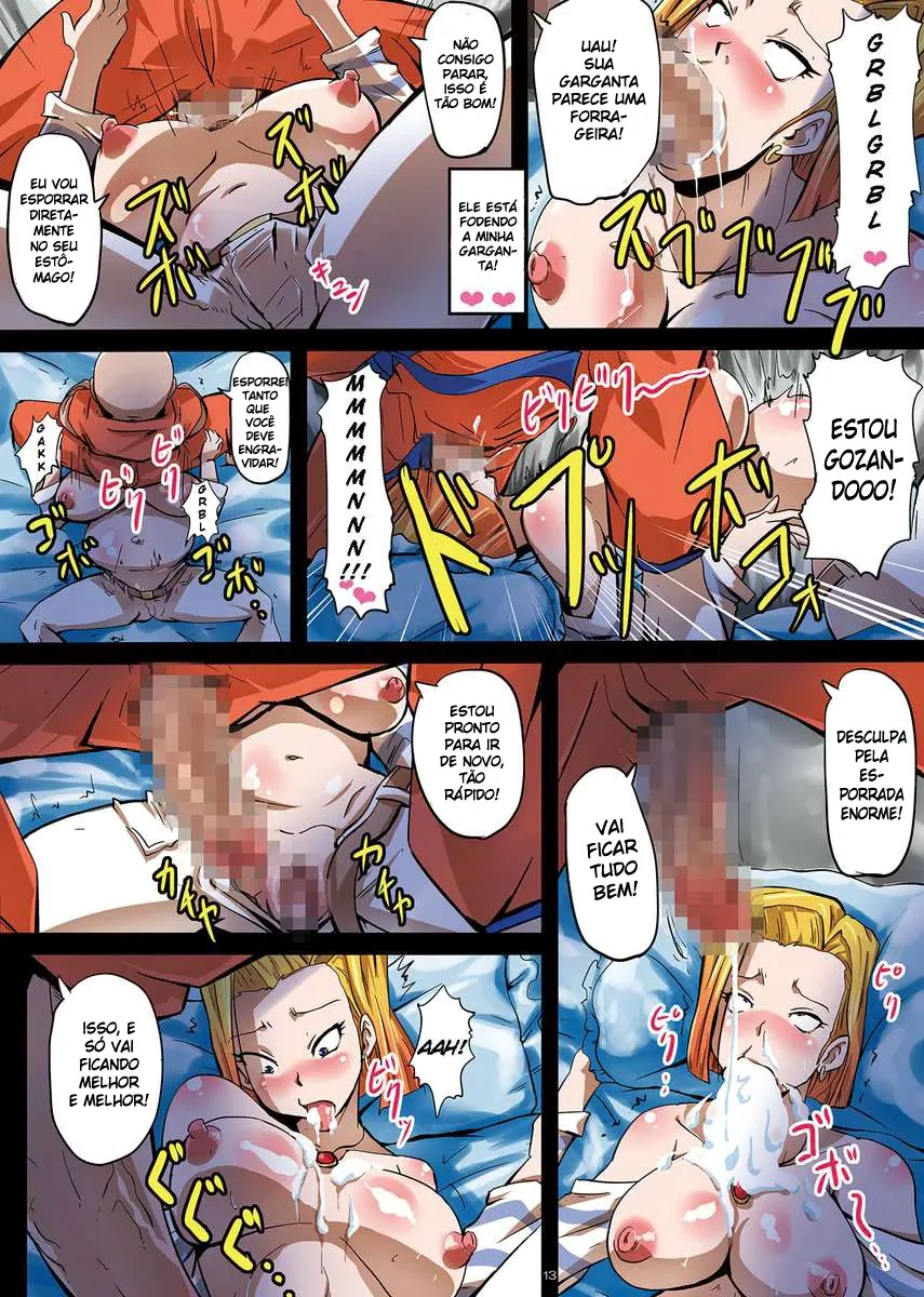 Dragon Ball Z: Androide 18 Escrava Sexual de Kuririn – O Pau Pervertido de Dragon Ball Z em Ação hentai HQ