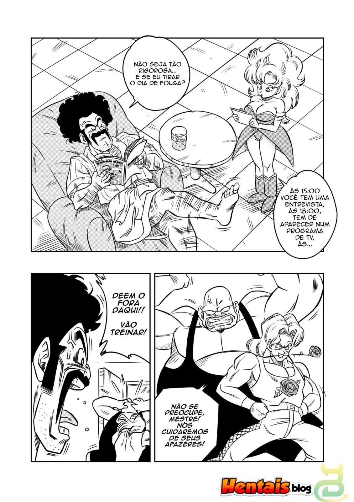 Dragon Ball z Hentai Porno: Treinamento Secreto do Mr. Satã