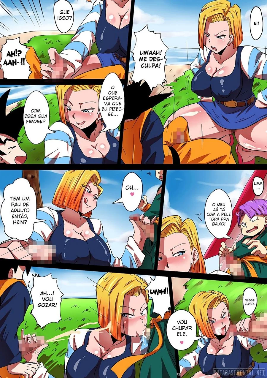 Androide 18 Encontrando Dois Pauzudos em Dragon Ball Hentai: Shotacon Hole! – Em Hentai HQ Brasileiro