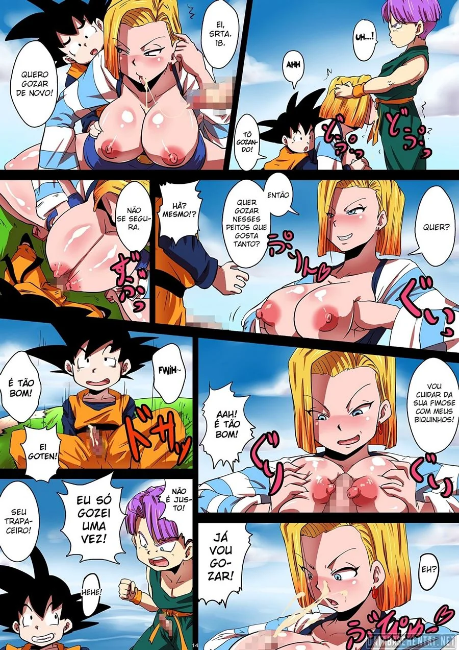 Androide 18 Encontrando Dois Pauzudos em Dragon Ball Hentai: Shotacon Hole! – Em Hentai HQ Brasileiro