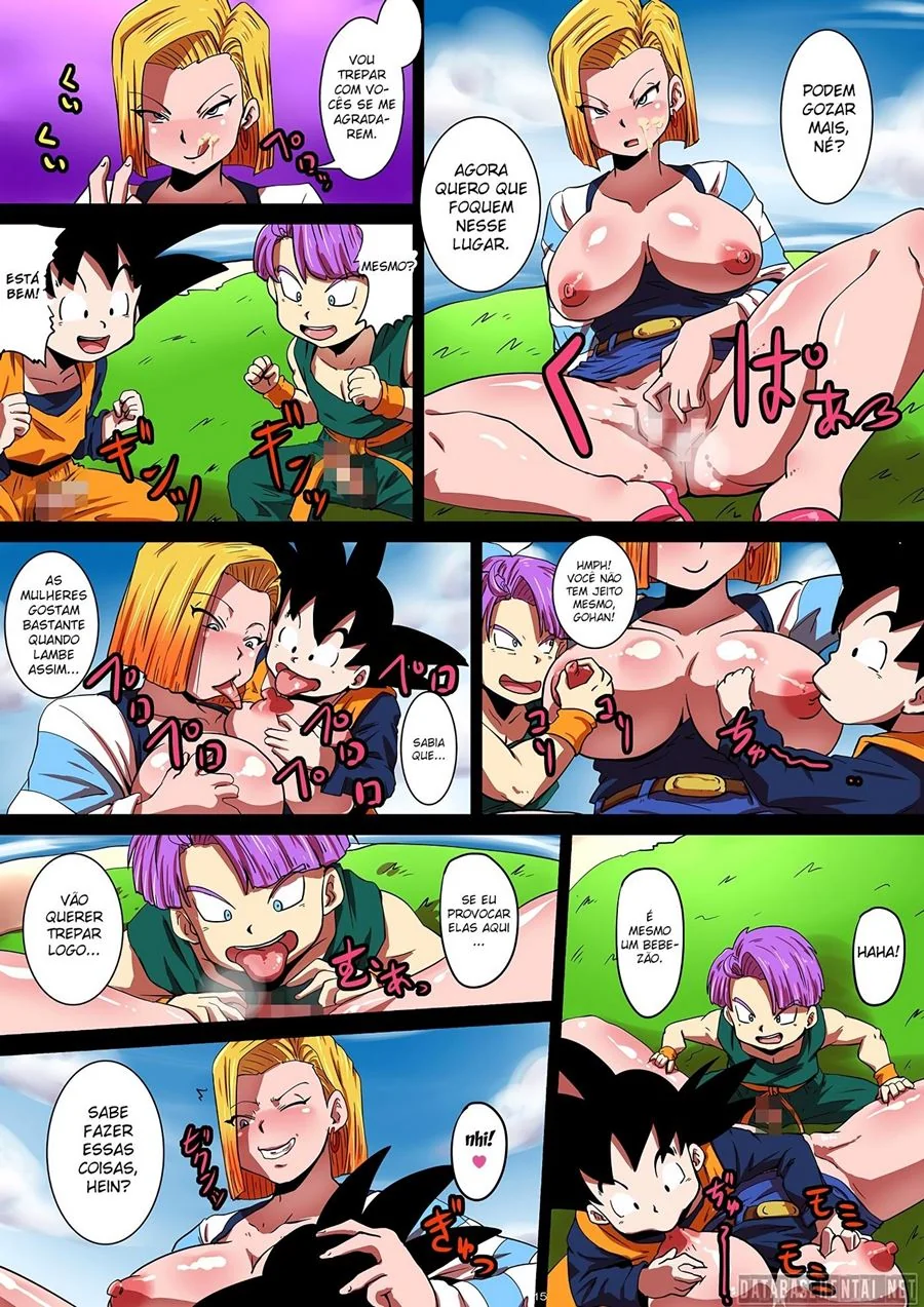 Androide 18 Encontrando Dois Pauzudos em Dragon Ball Hentai: Shotacon Hole! – Em Hentai HQ Brasileiro