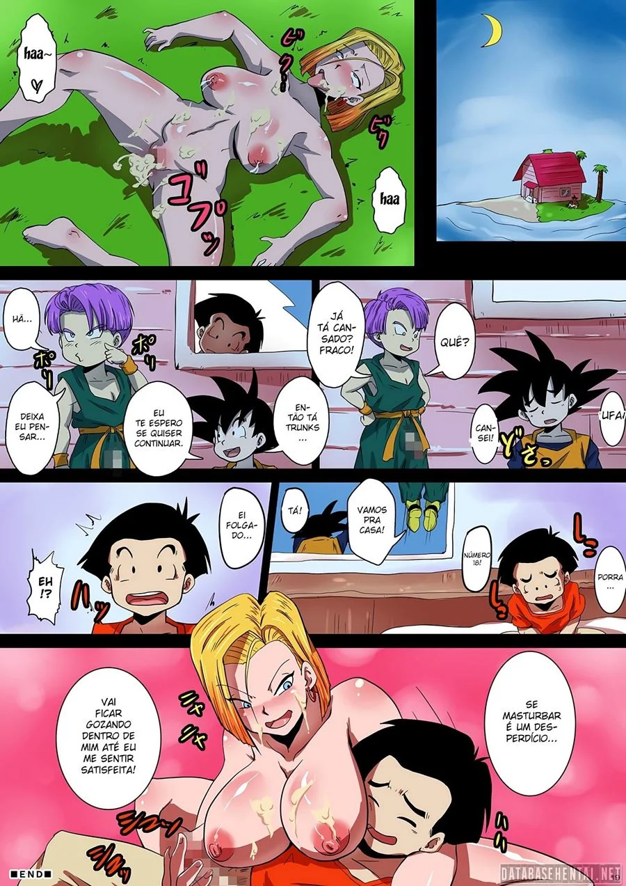 Androide 18 Encontrando Dois Pauzudos em Dragon Ball Hentai: Shotacon Hole! – Em Hentai HQ Brasileiro