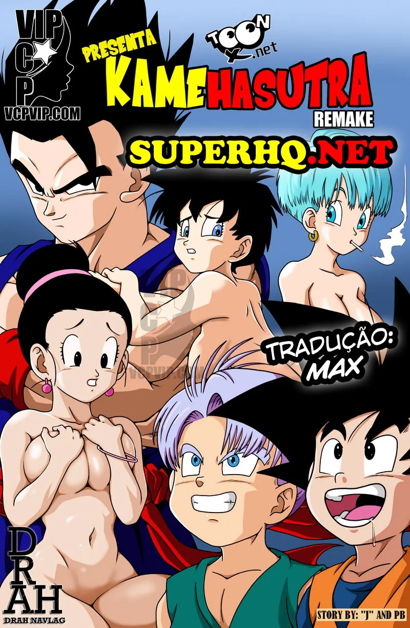 Dragon Boll Pornô: Kamehasutra – Milf Chi Chi Pega Goten e Trunks Espiando em Hentai HQ Brasileiro
