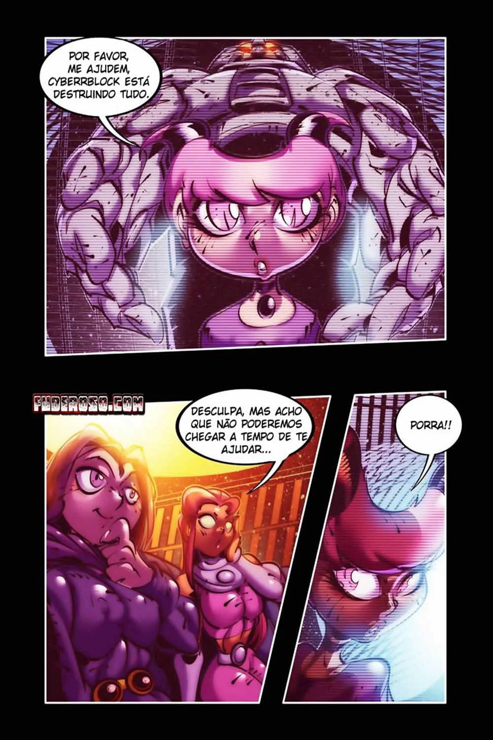 Estelar transando com a Ravena – Jovens Titãns HQ