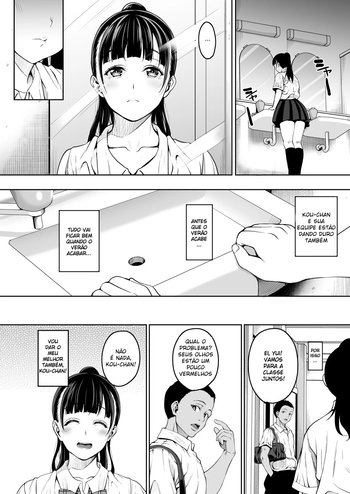 Estupro na Escola: Aluna Piranha Sofre nas Mãos do Professor Tarado”. Em Hentai HQ