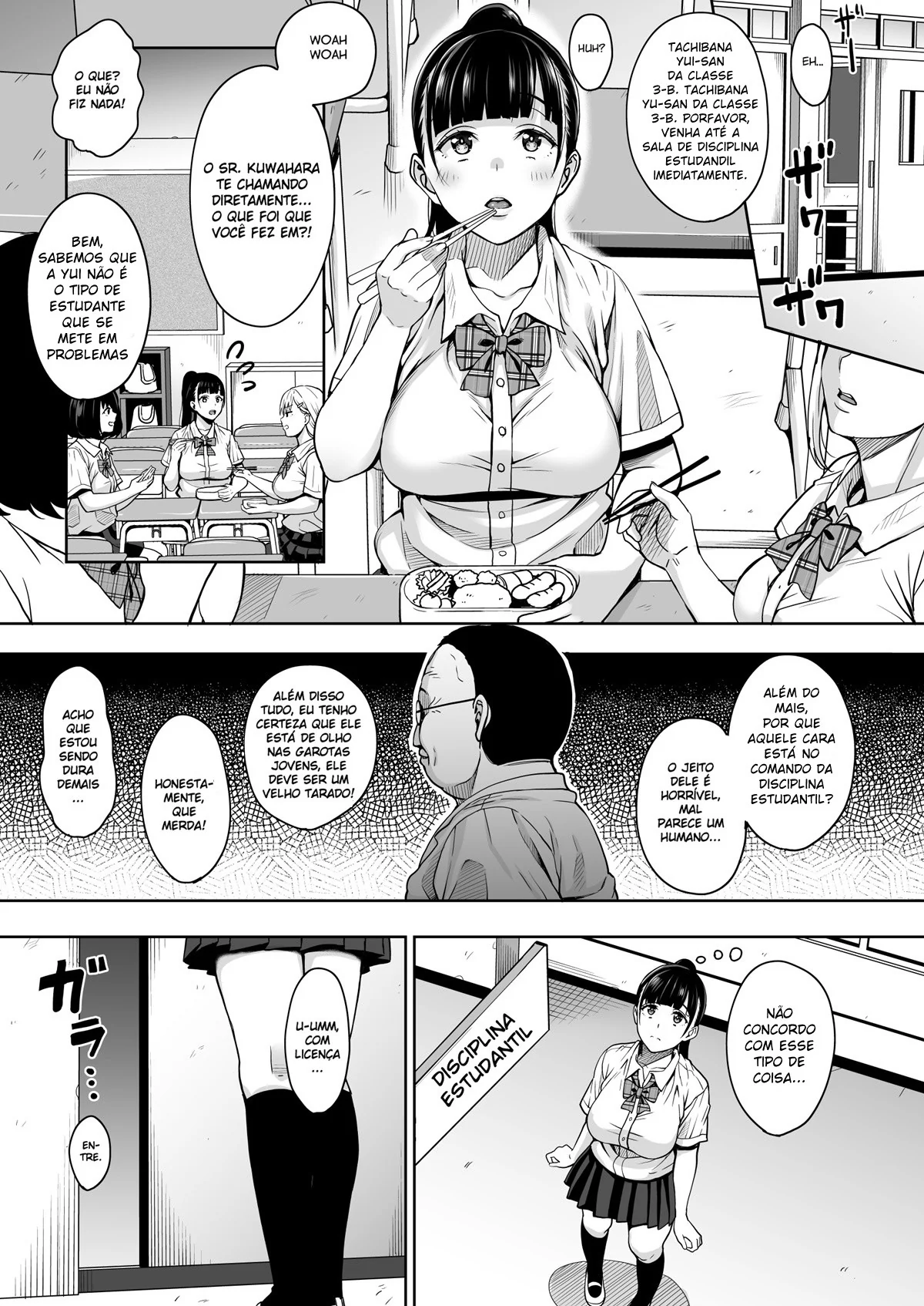 Estupro na Escola: Aluna Piranha Sofre nas Mãos do Professor Tarado”. Em Hentai HQ